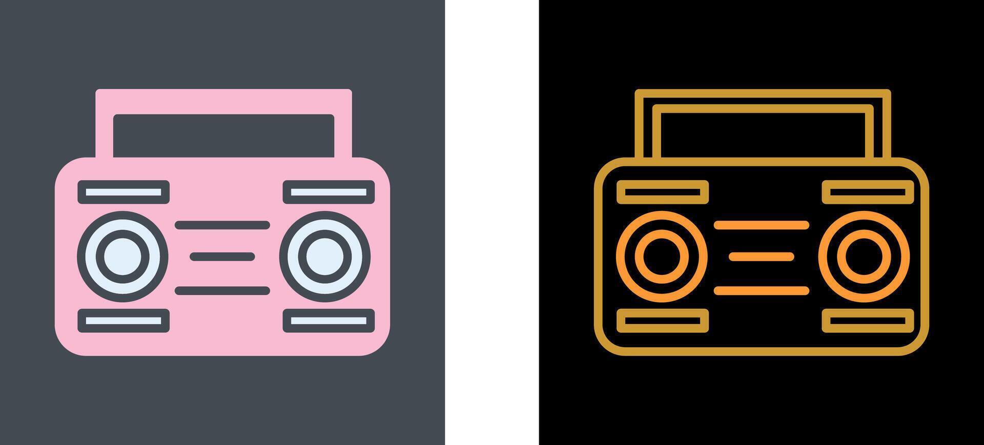 Cassette Player Icon Design vector