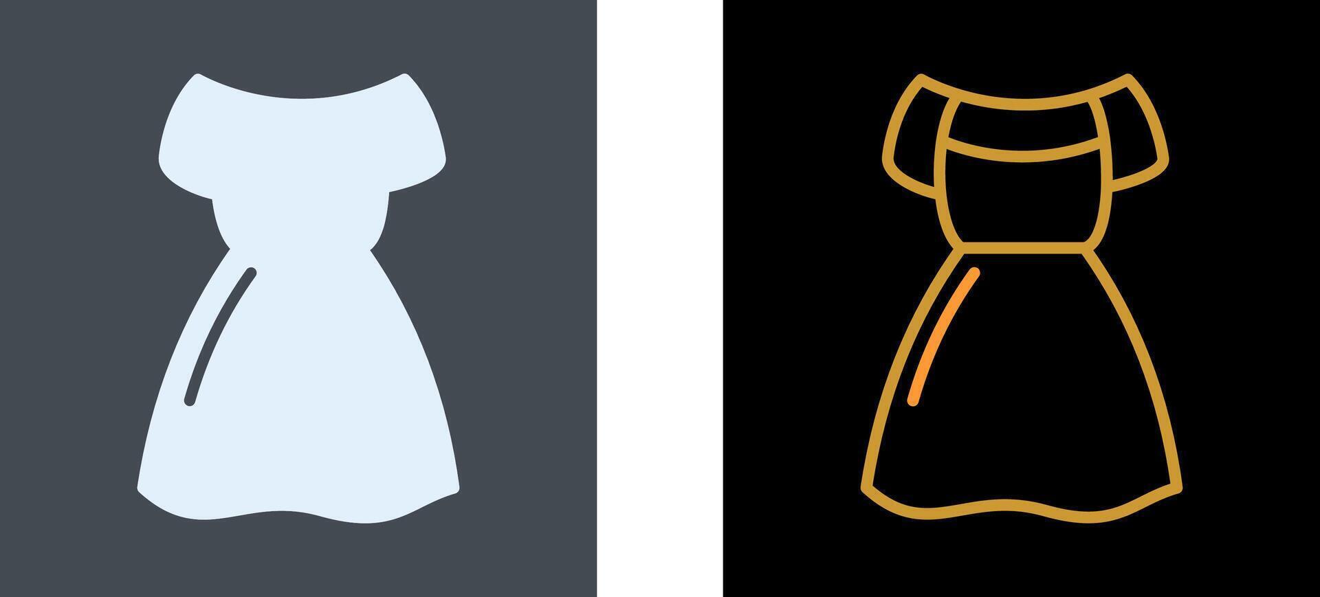 Party Dress Icon Design vector