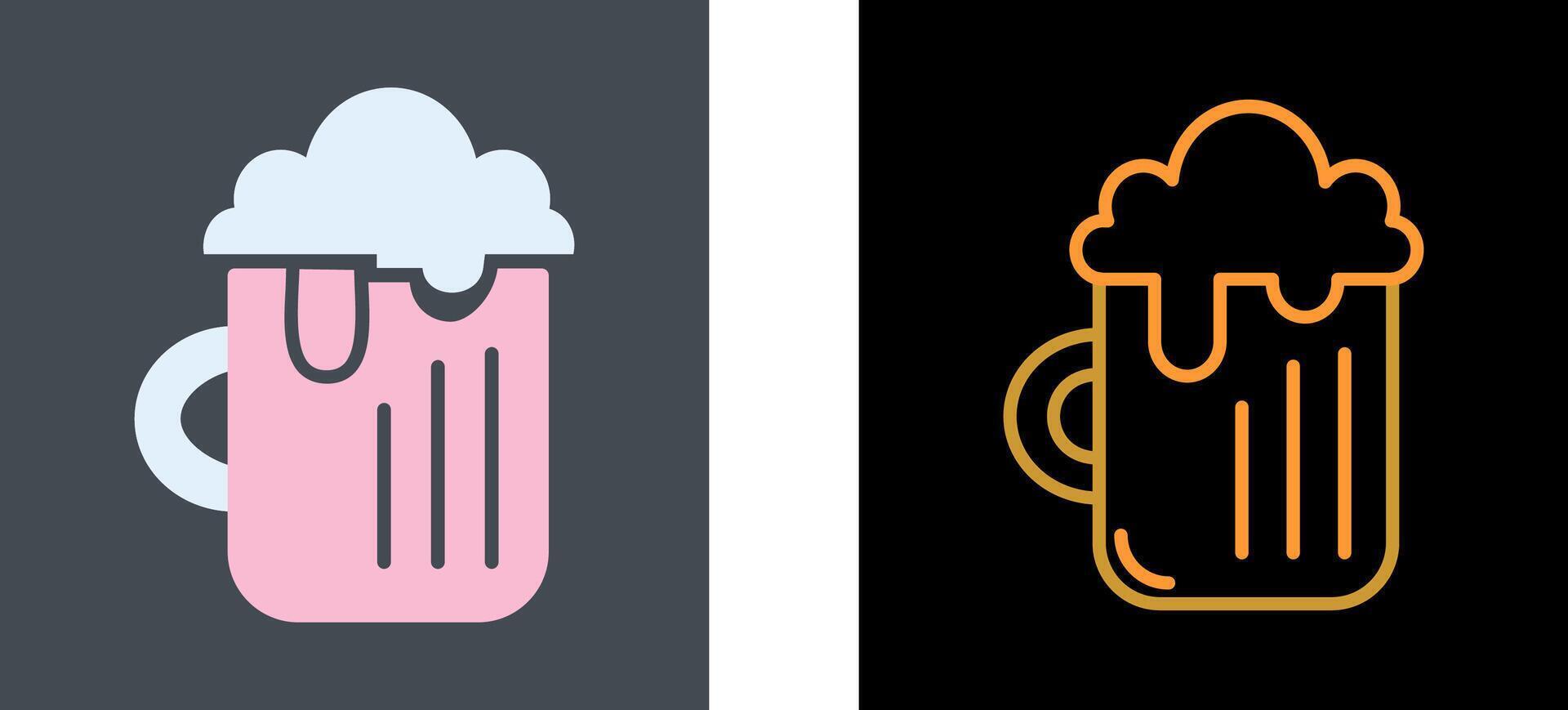 Pint of Beer Icon Design vector