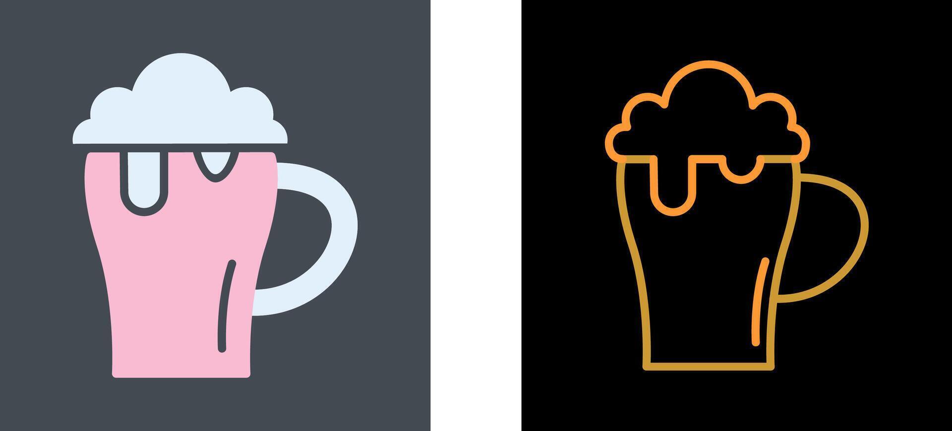 Beer Mug Icon Design vector