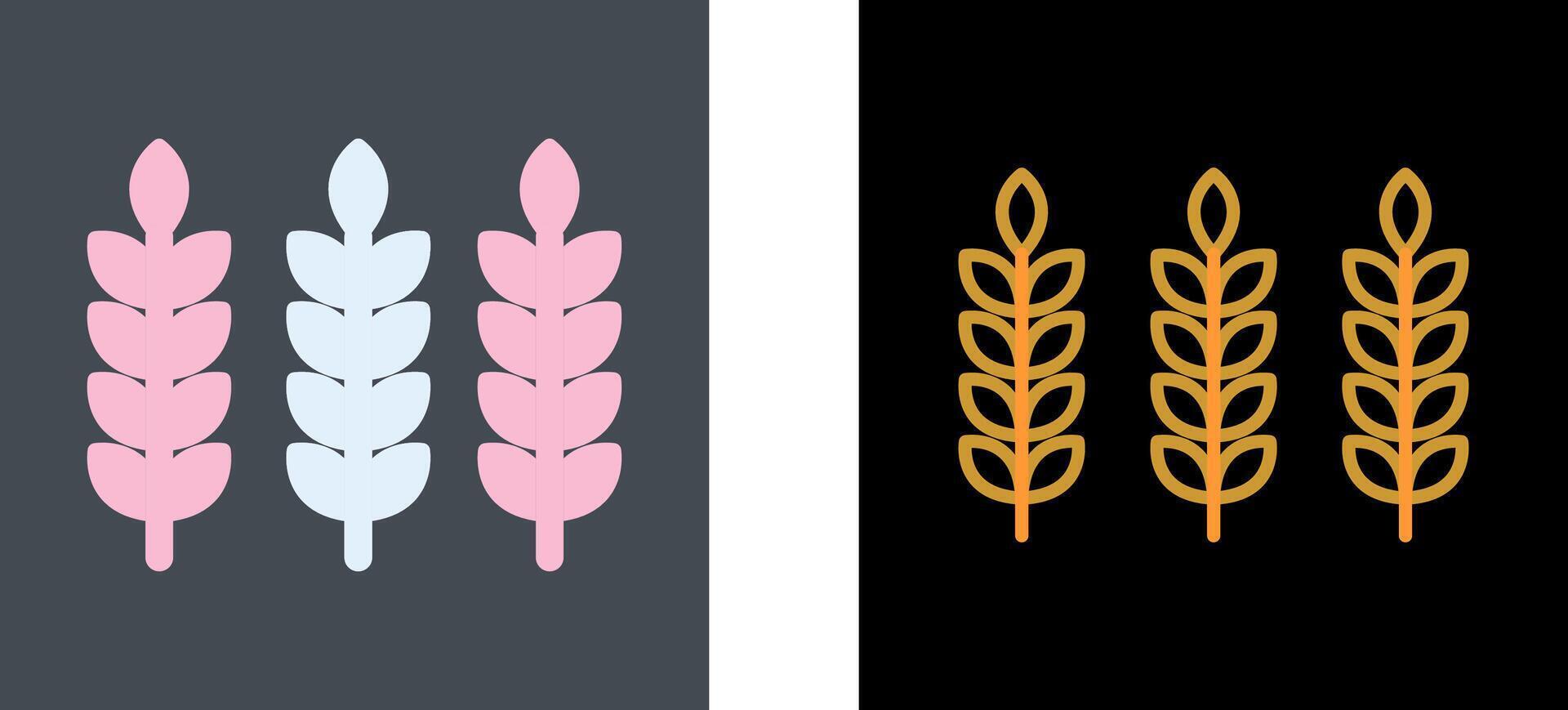 Wheat Icon Design vector