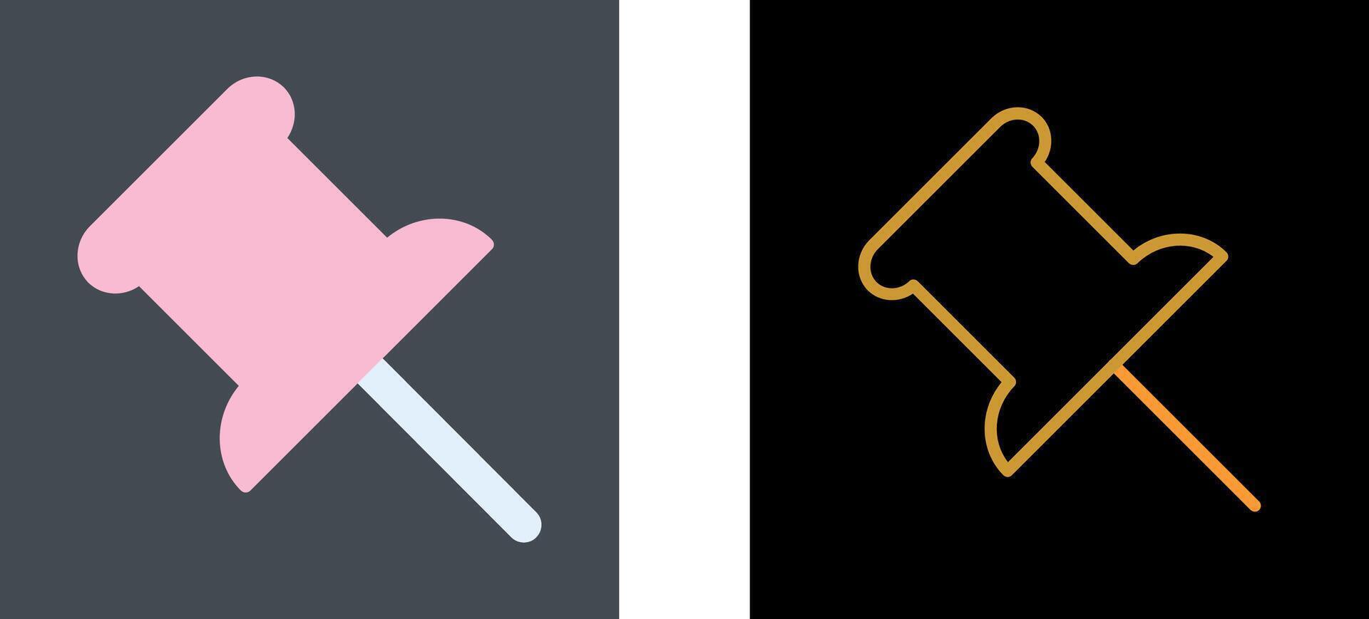 Push Pin Icon Design vector