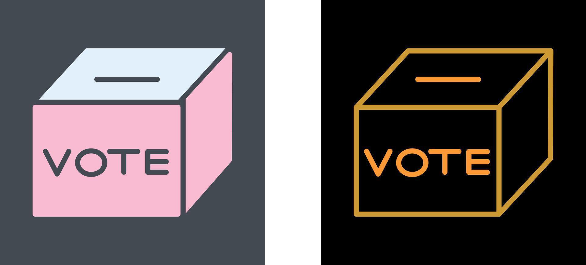 Ballot Box Icon Design vector