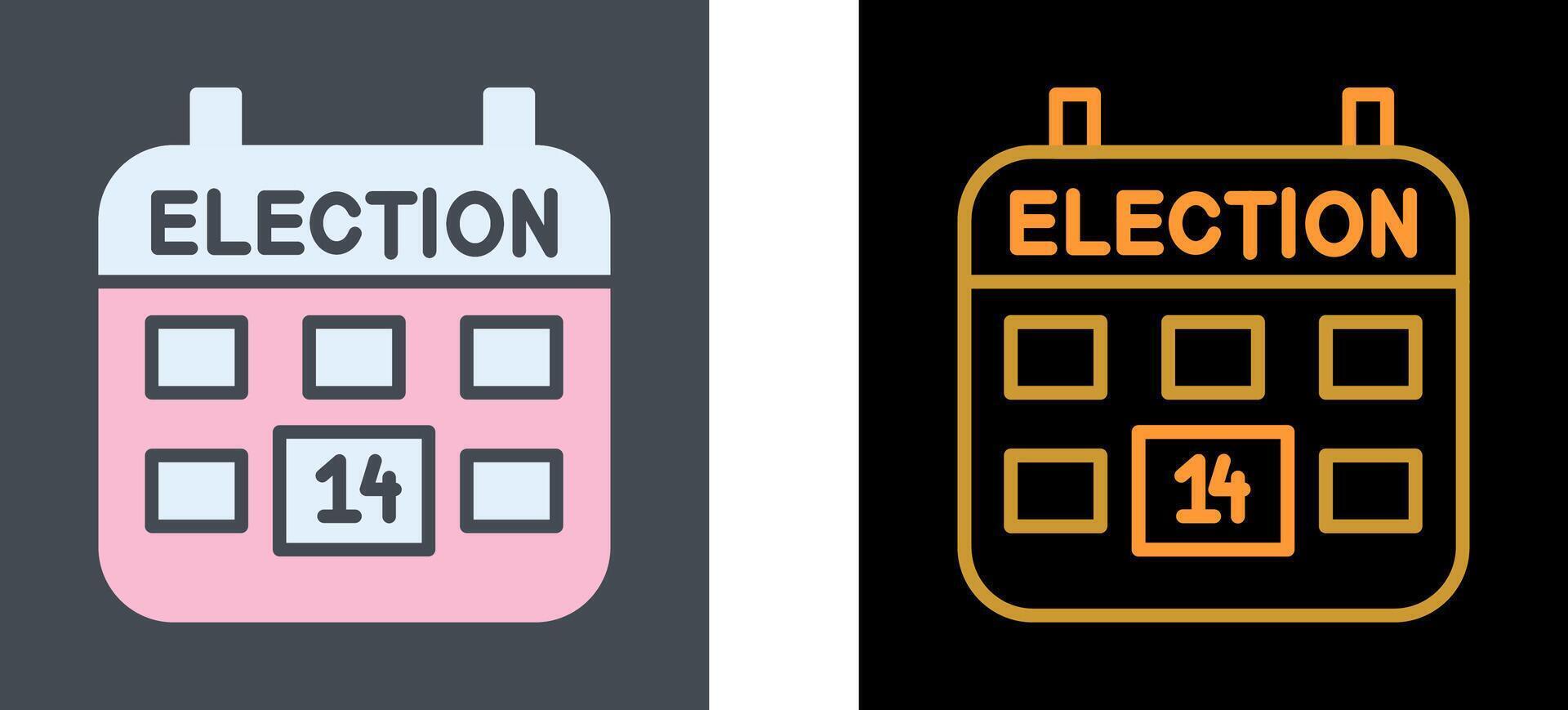 Election Day Icon Design vector
