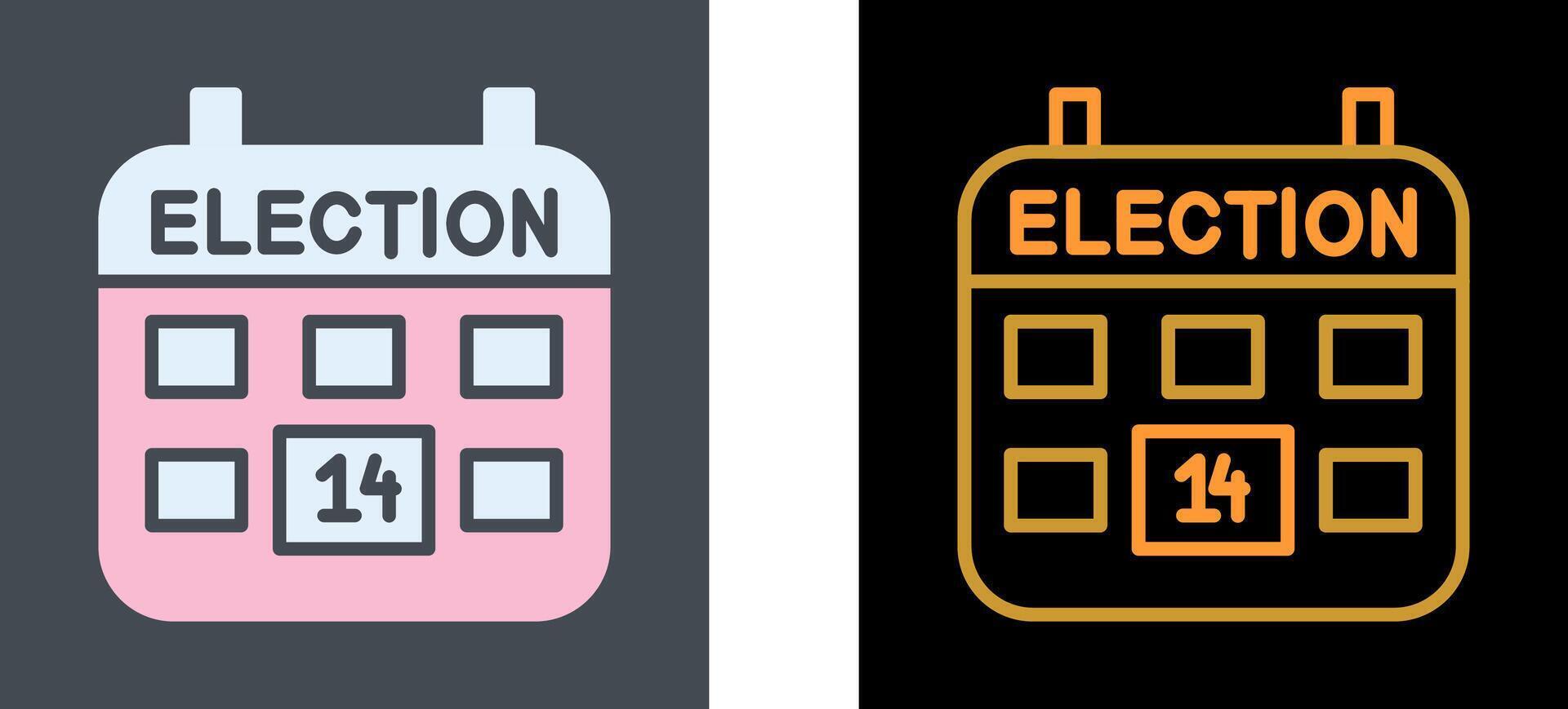 elección día icono diseño vector