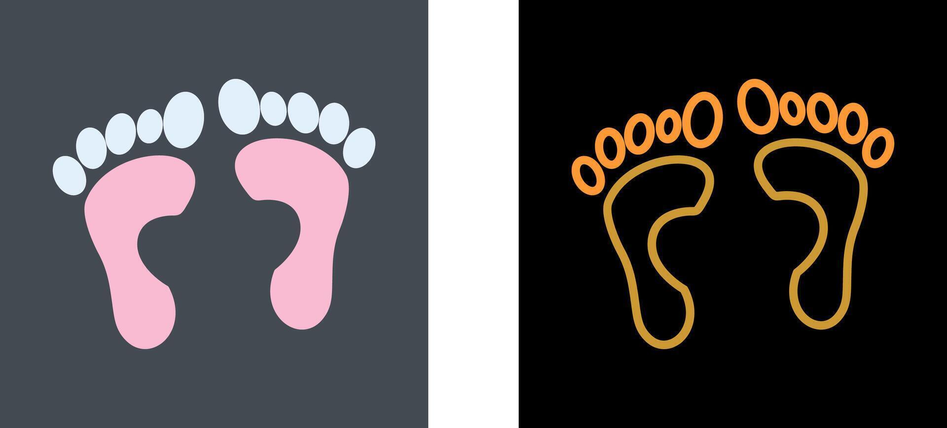 Foot X ray Icon Design vector