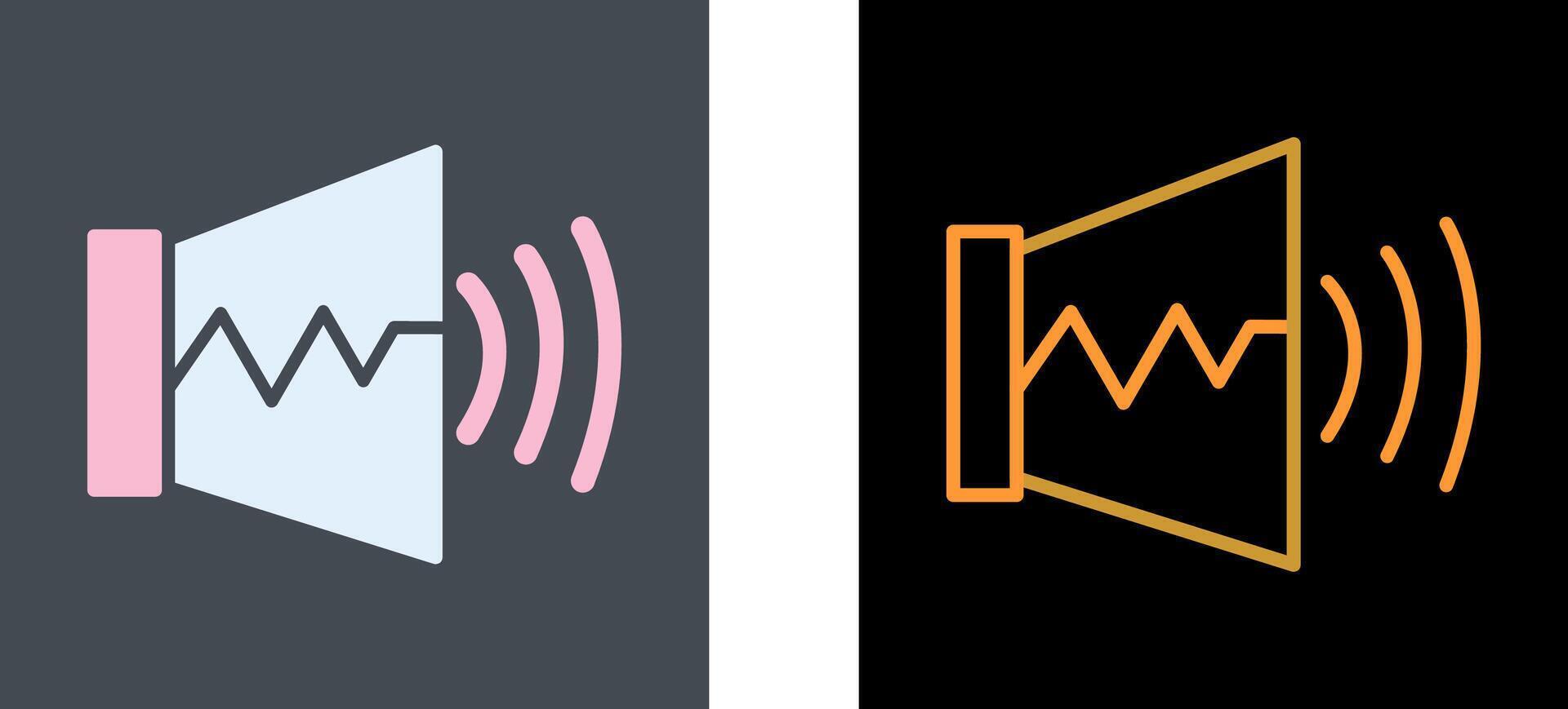Audio On Icon Design vector