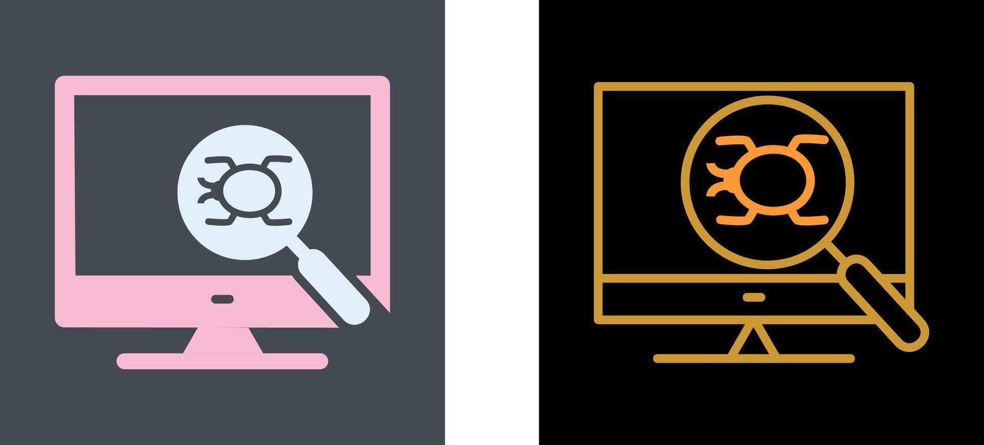 Debugging Icon Design vector