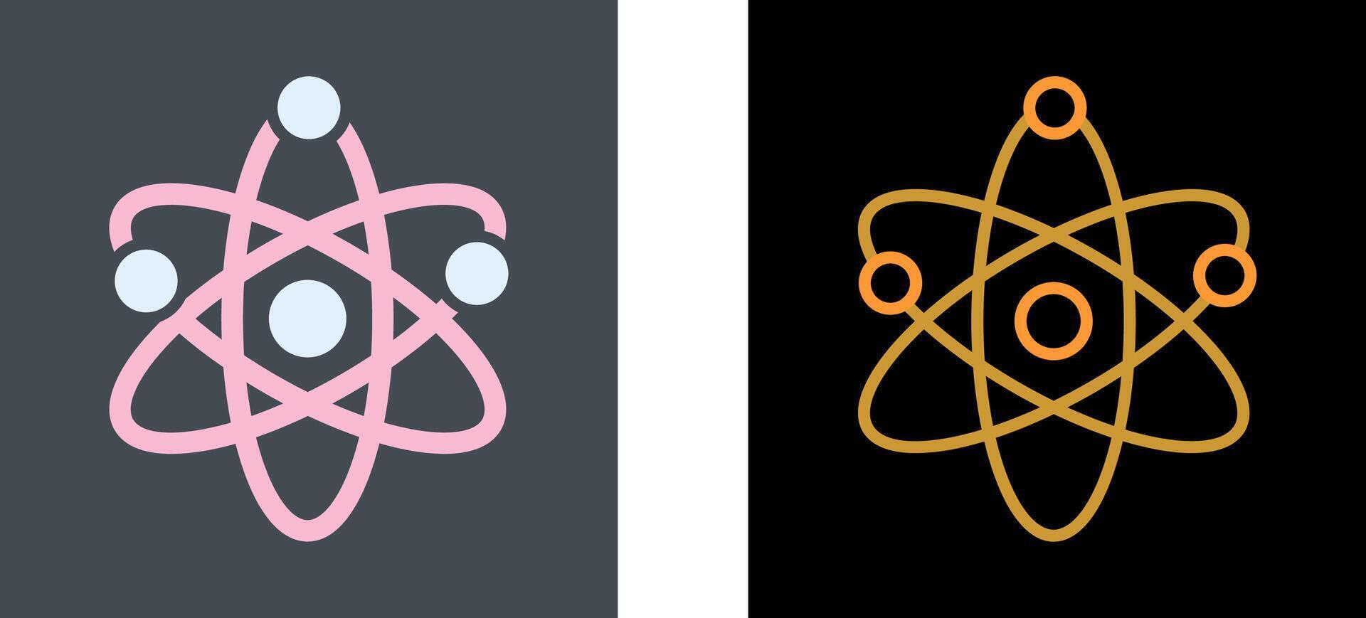 Atom Icon Design vector