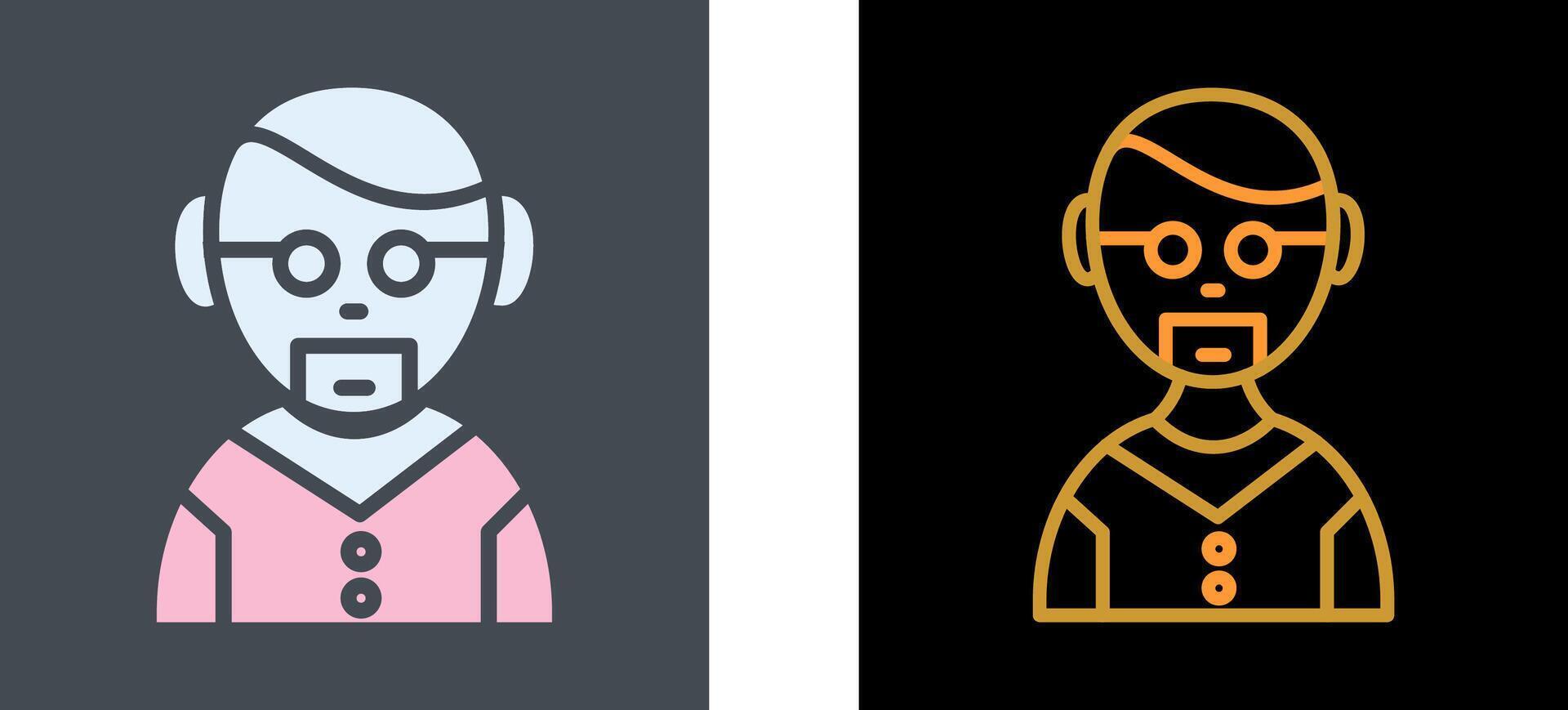 Male Professor Icon Design vector