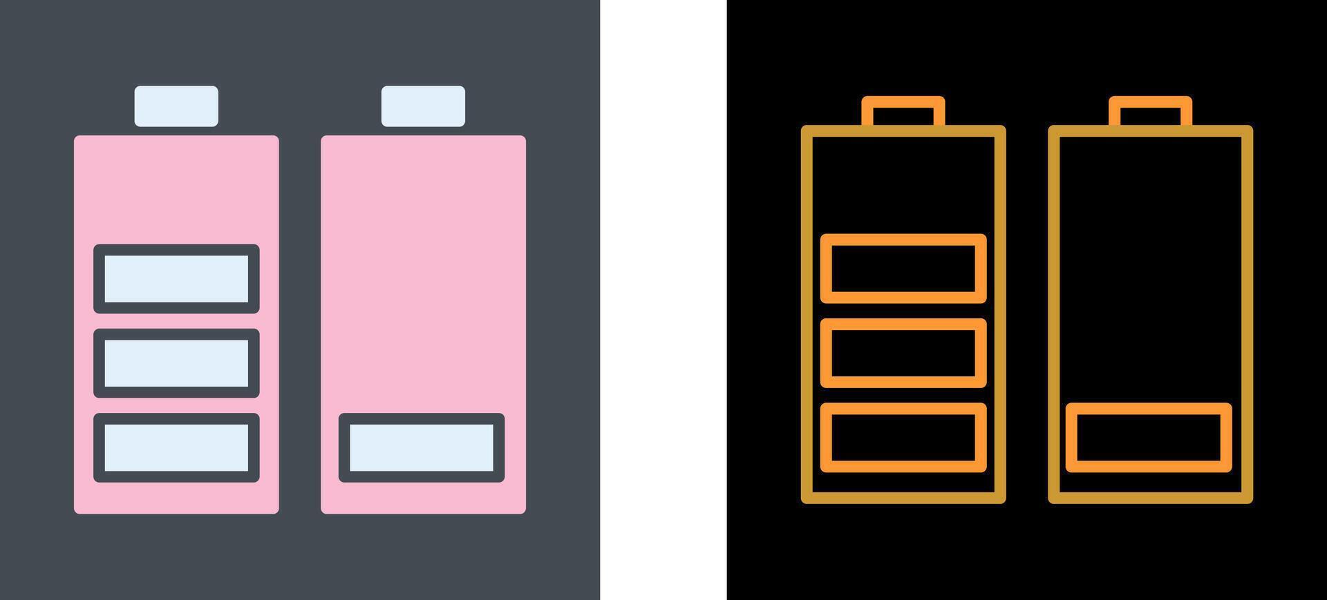 Batteries Icon Design vector