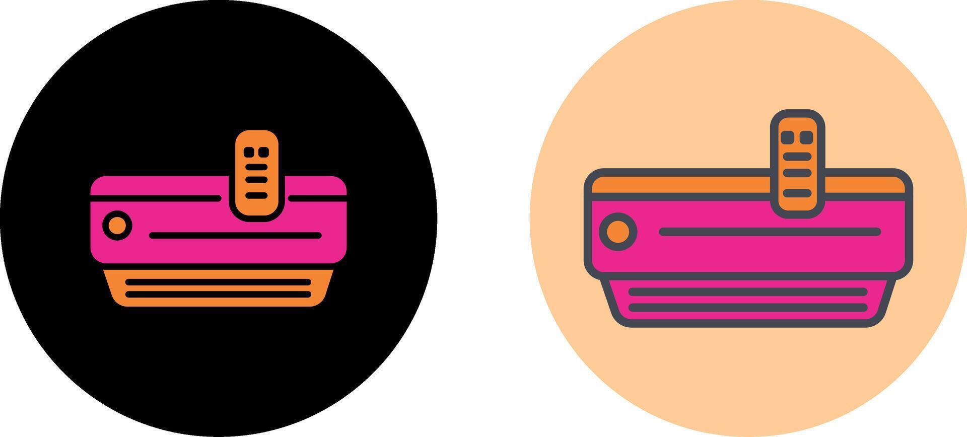 Mobile Air Conditioner Icon Design vector