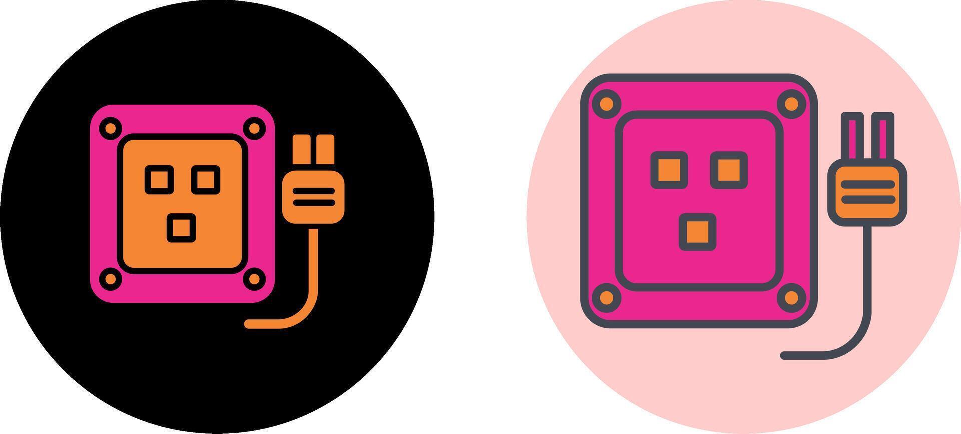 Socket Icon Design vector