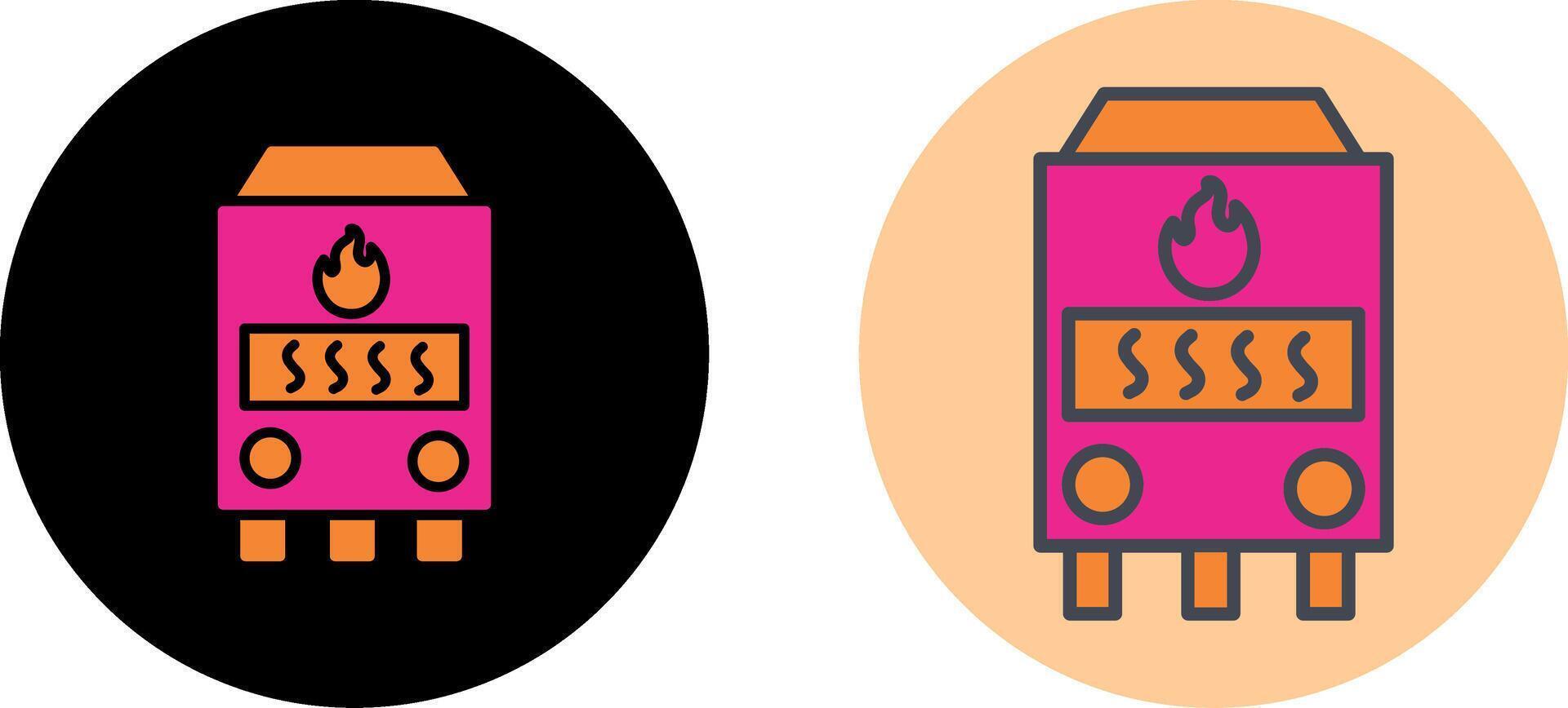 Gas Furnace Icon Design vector