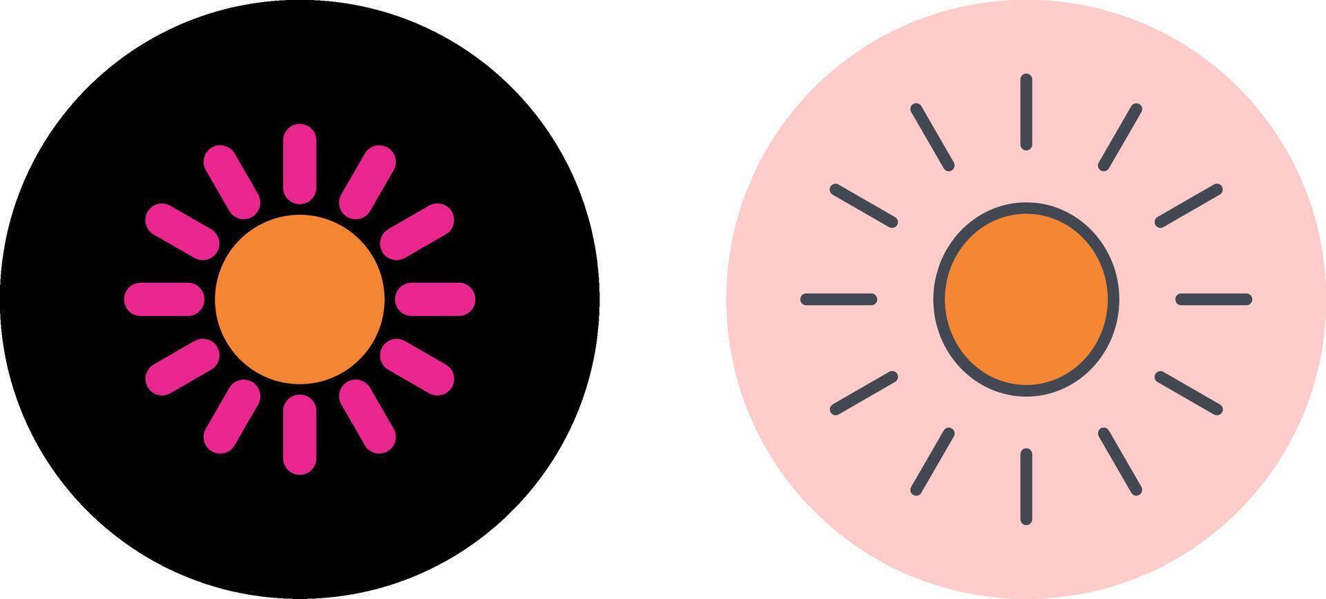 Sun Icon Design vector