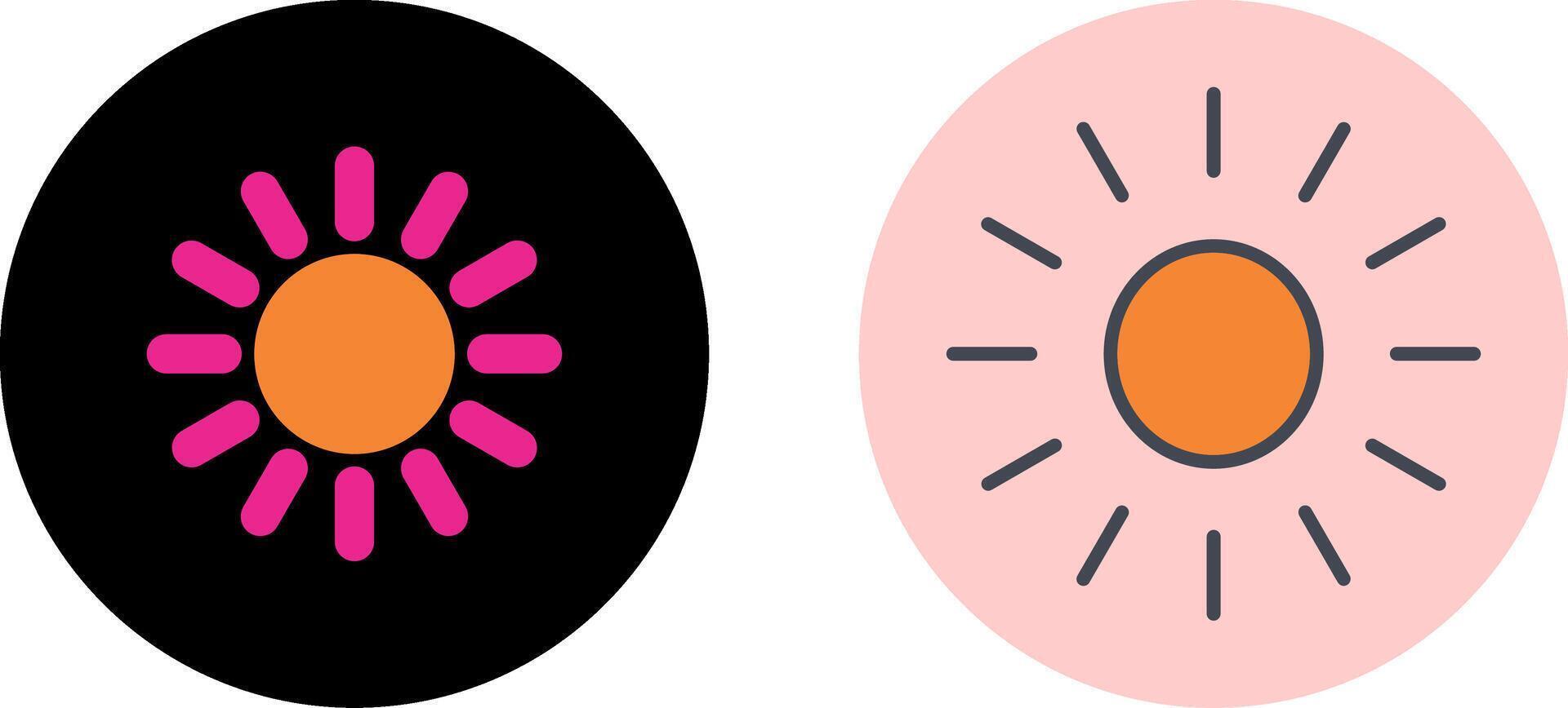 Sun Icon Design vector