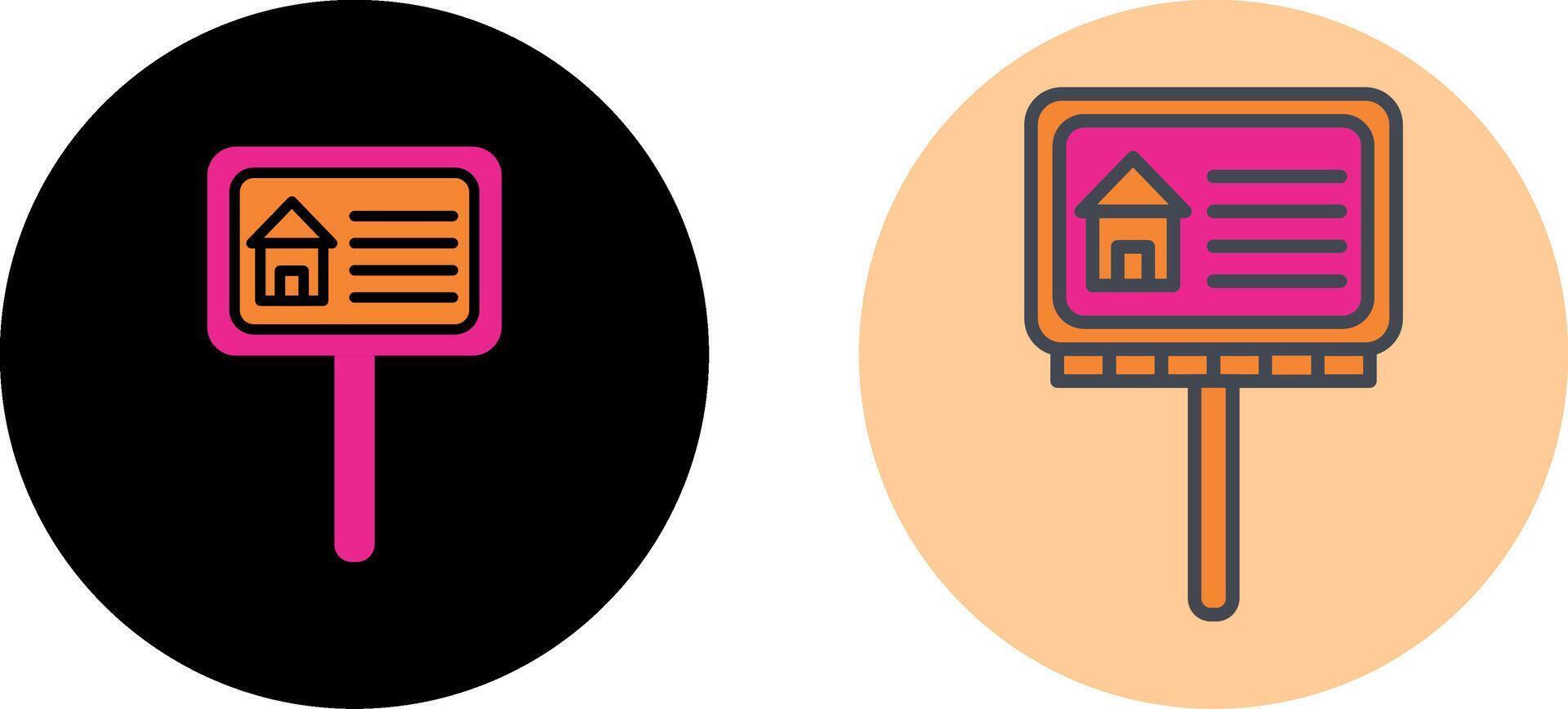 Billboard Icon Design vector