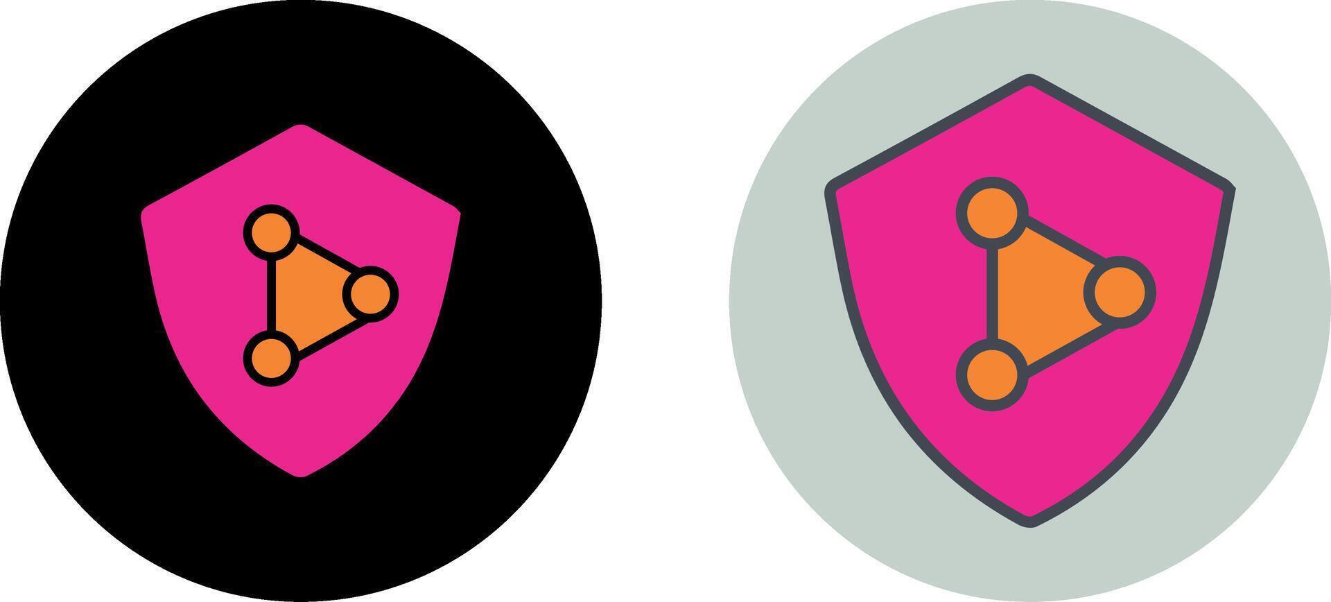 Network Protection Icon Design vector