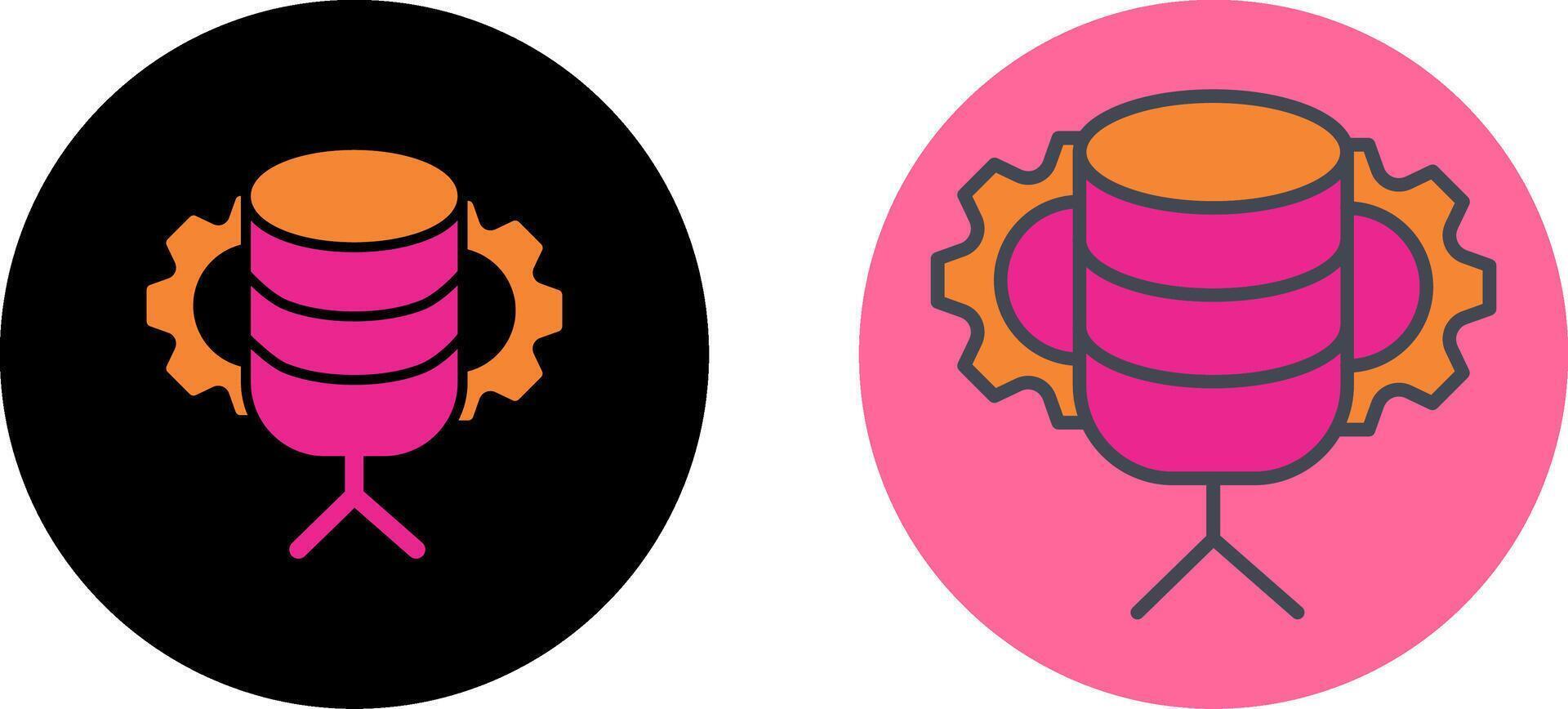 Database Management Icon Design vector