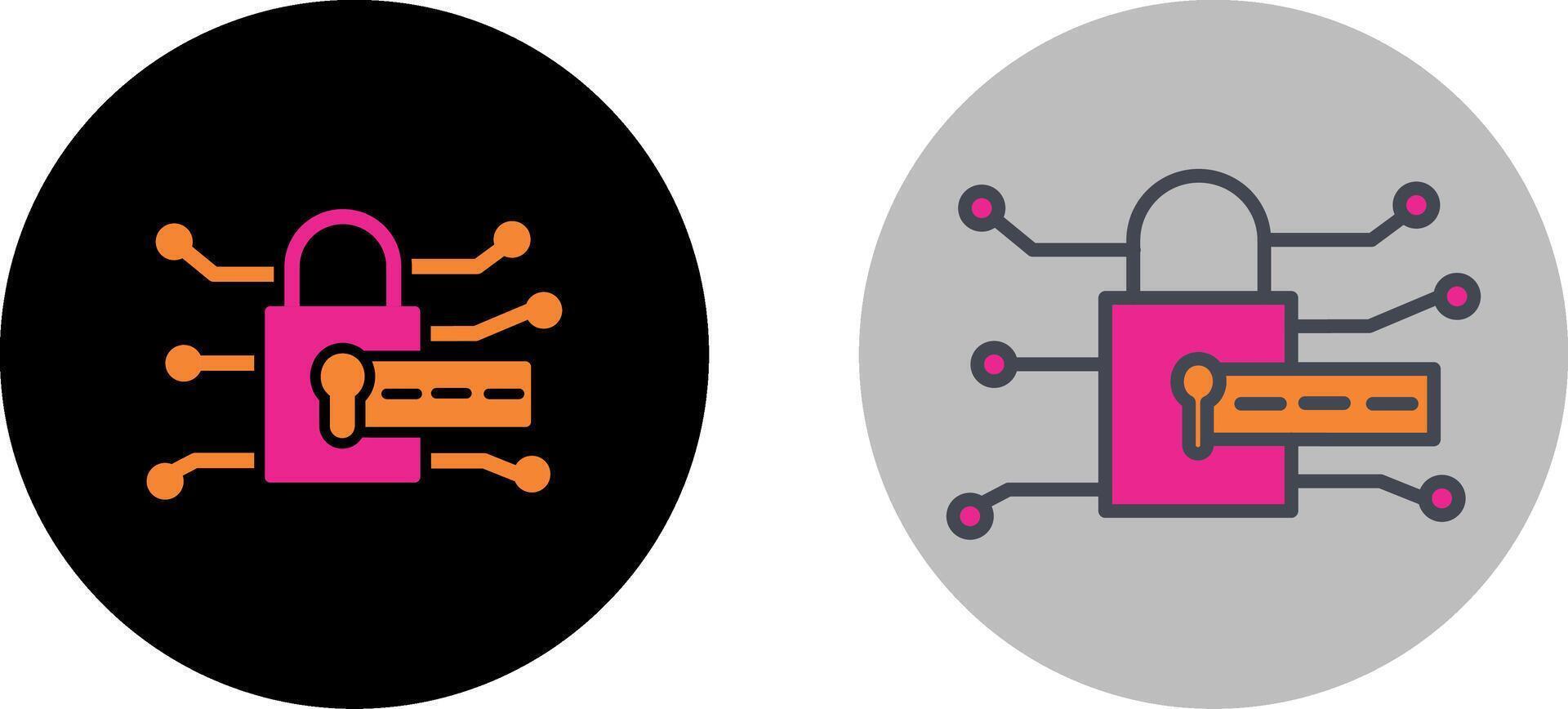 Passcode Lock Icon Design vector