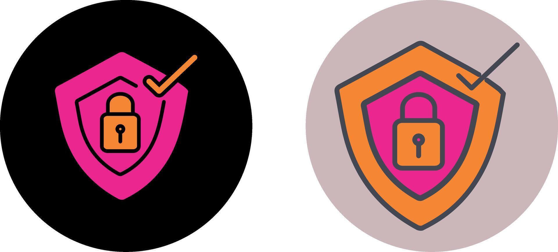 Verified Protection Icon Design vector