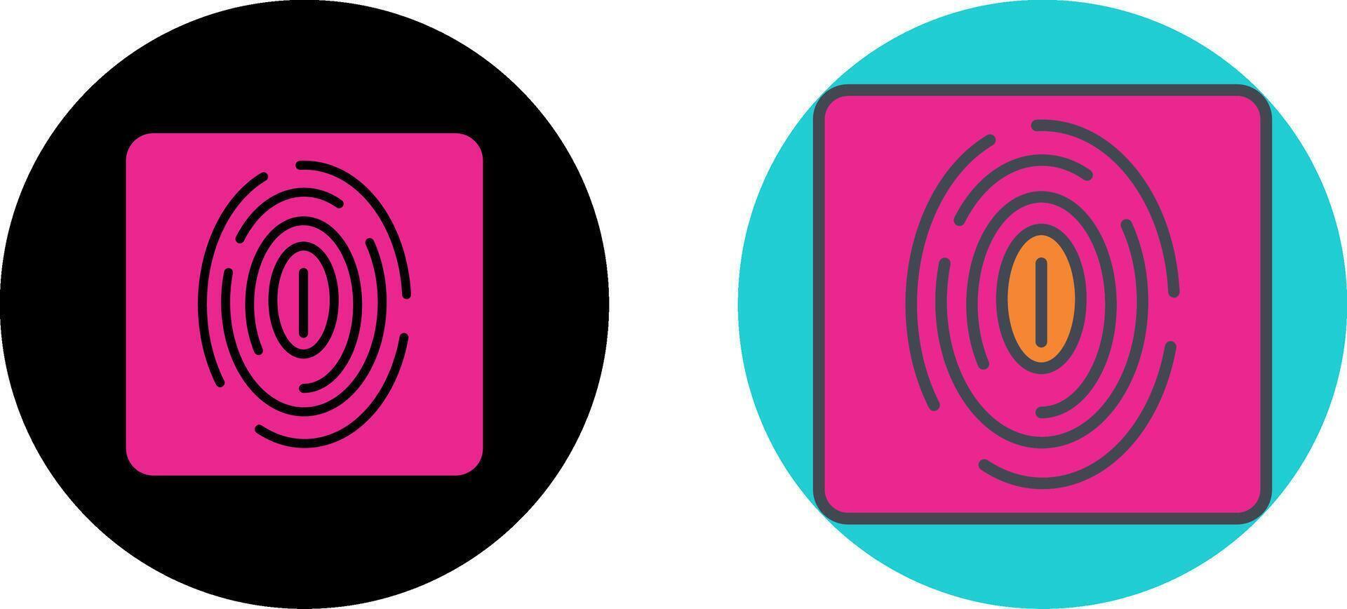Fingerprint Icon Design vector