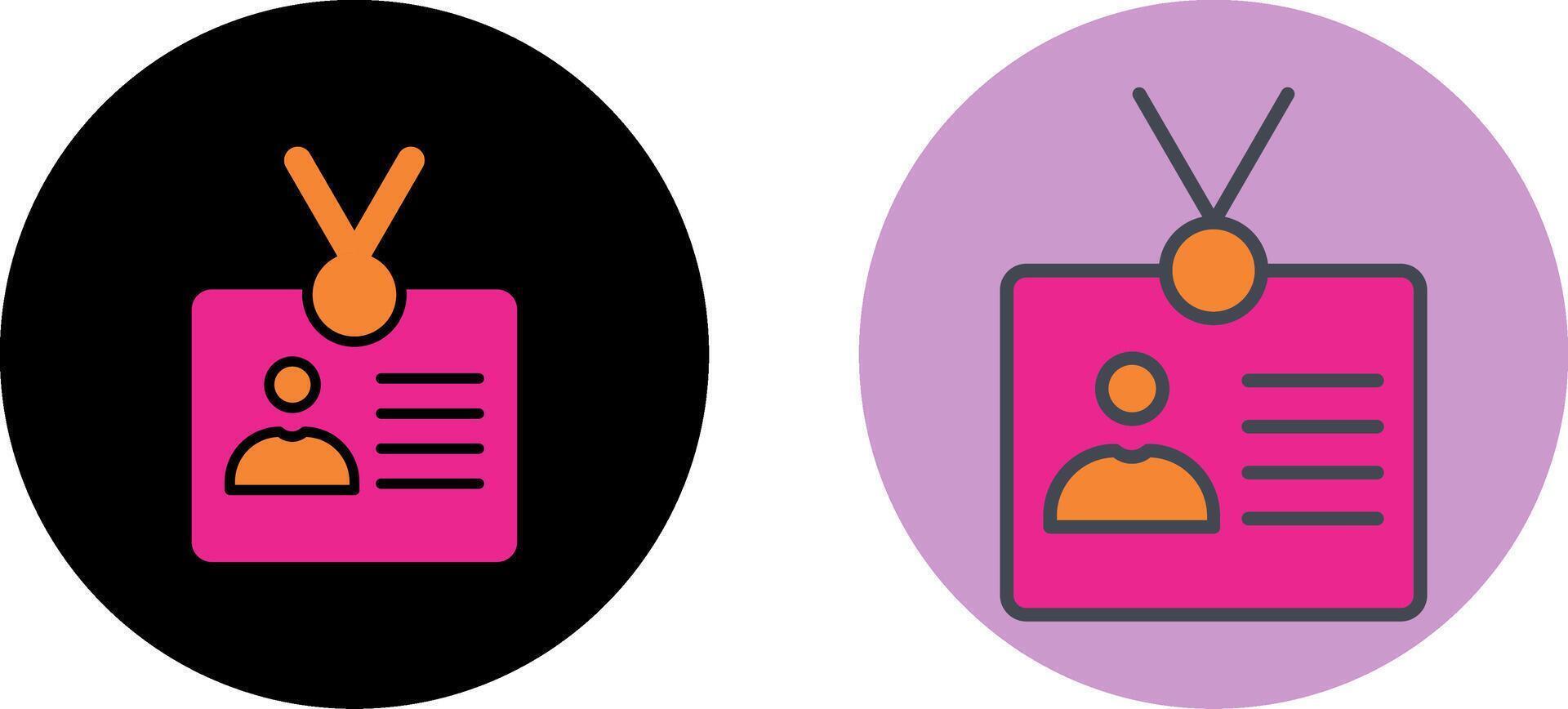 Identity Card Icon Design vector