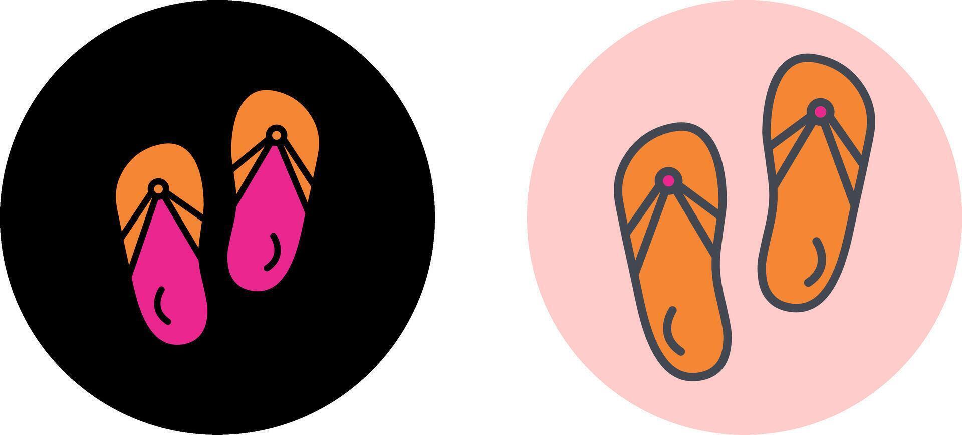 Slippers Icon Design vector