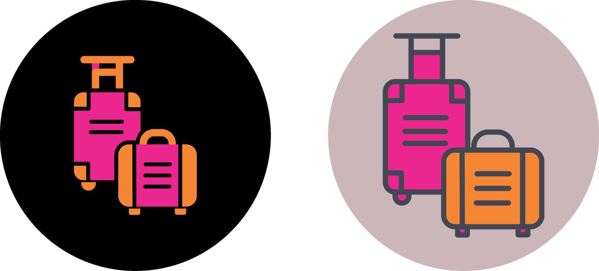 Luggage Bag Icon Design vector