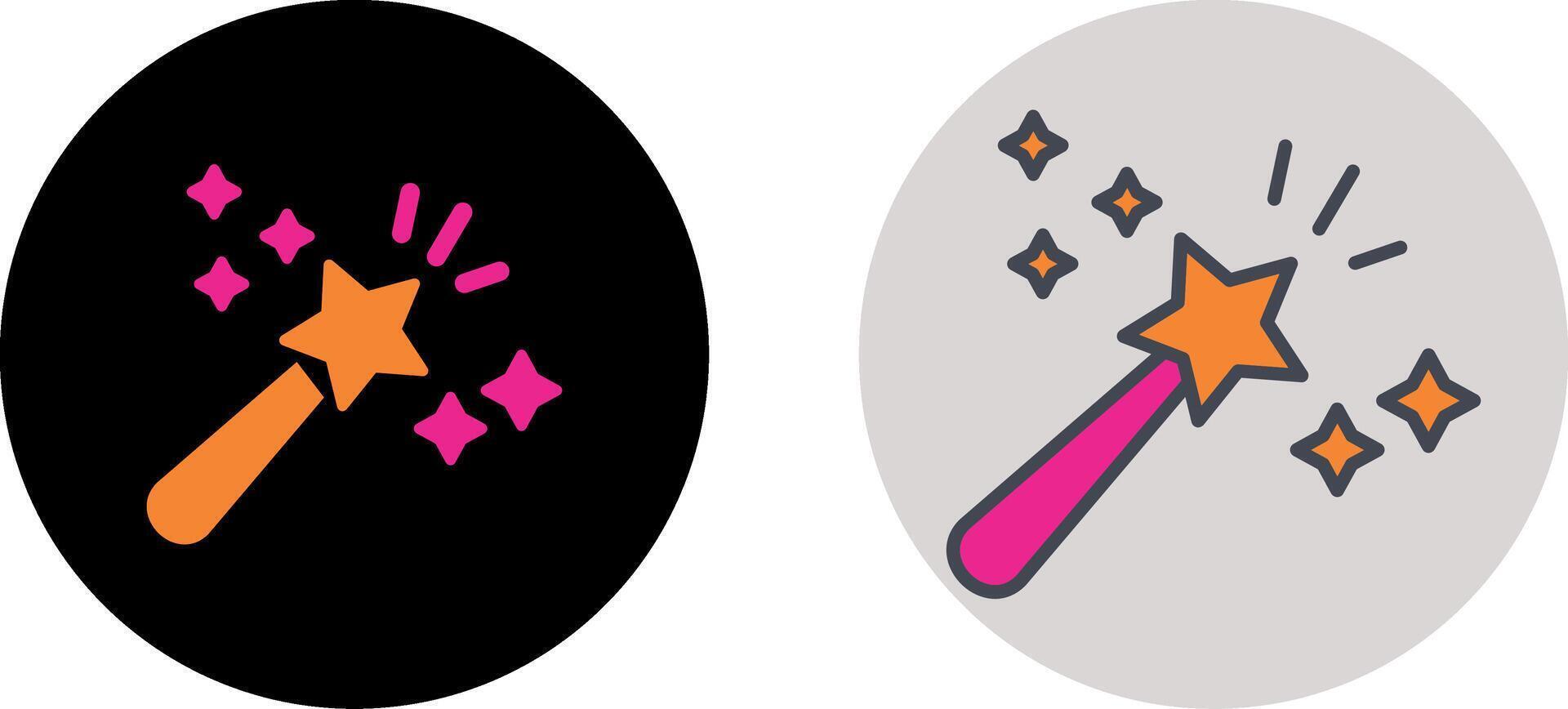 Magic Wand Icon Design vector