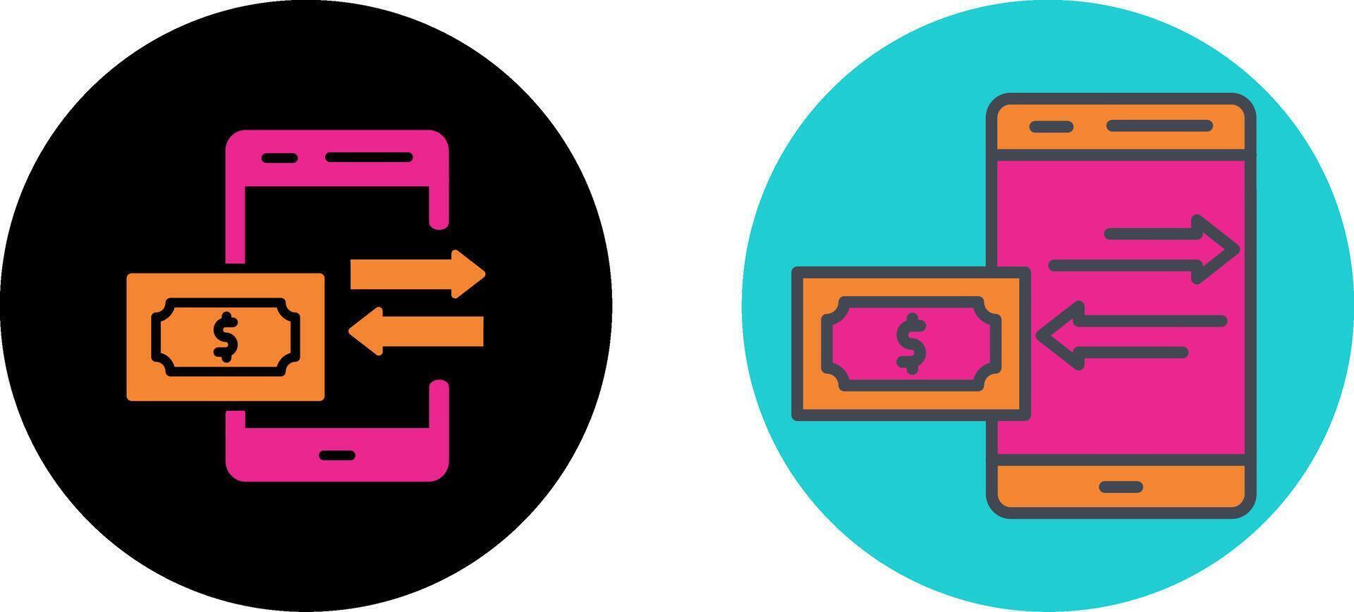 Money Transfer Icon Design vector