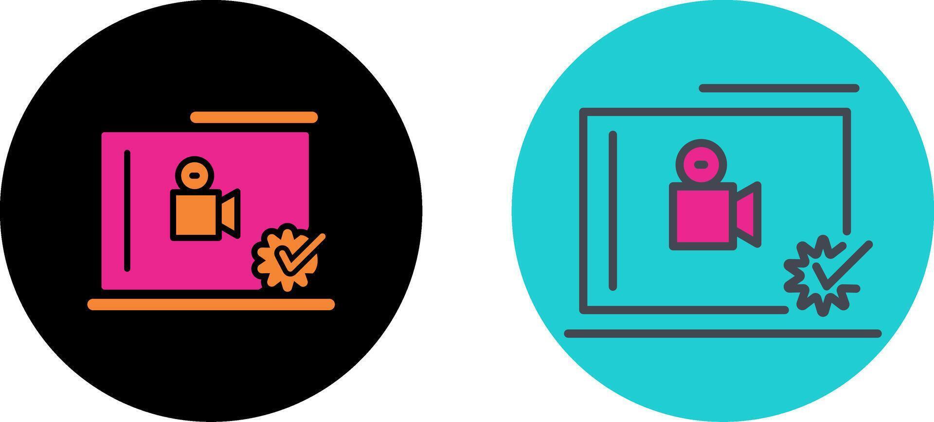 Quality Screen Icon Design vector