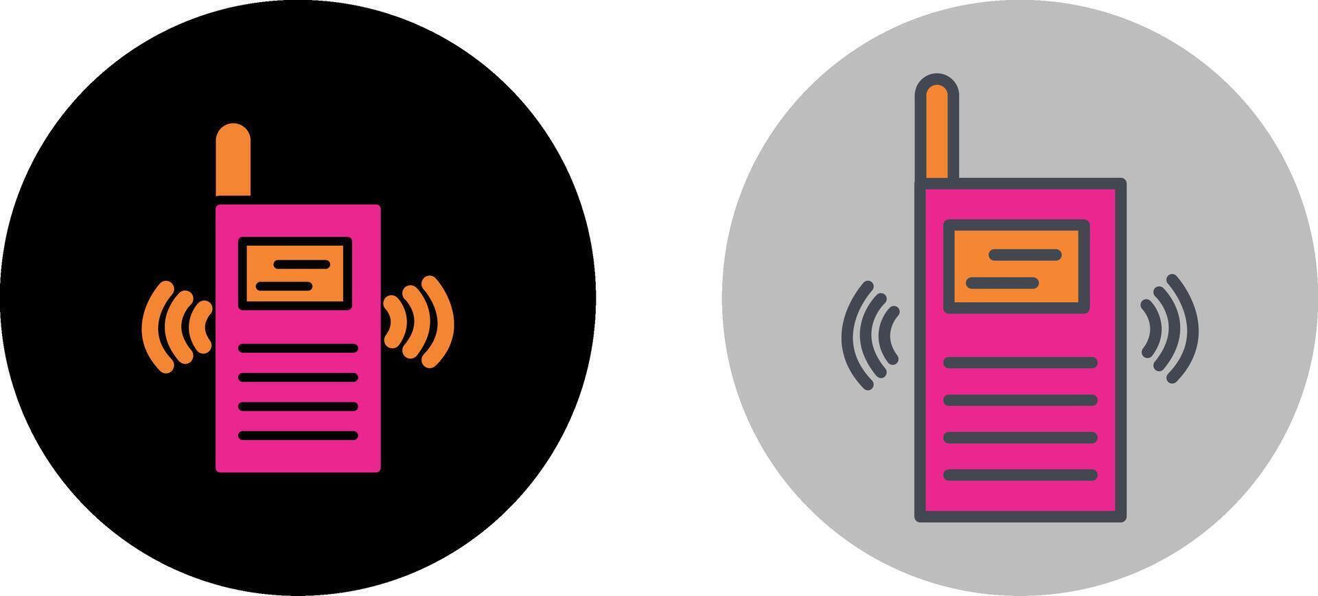 Walkie Talkie Icon Design vector