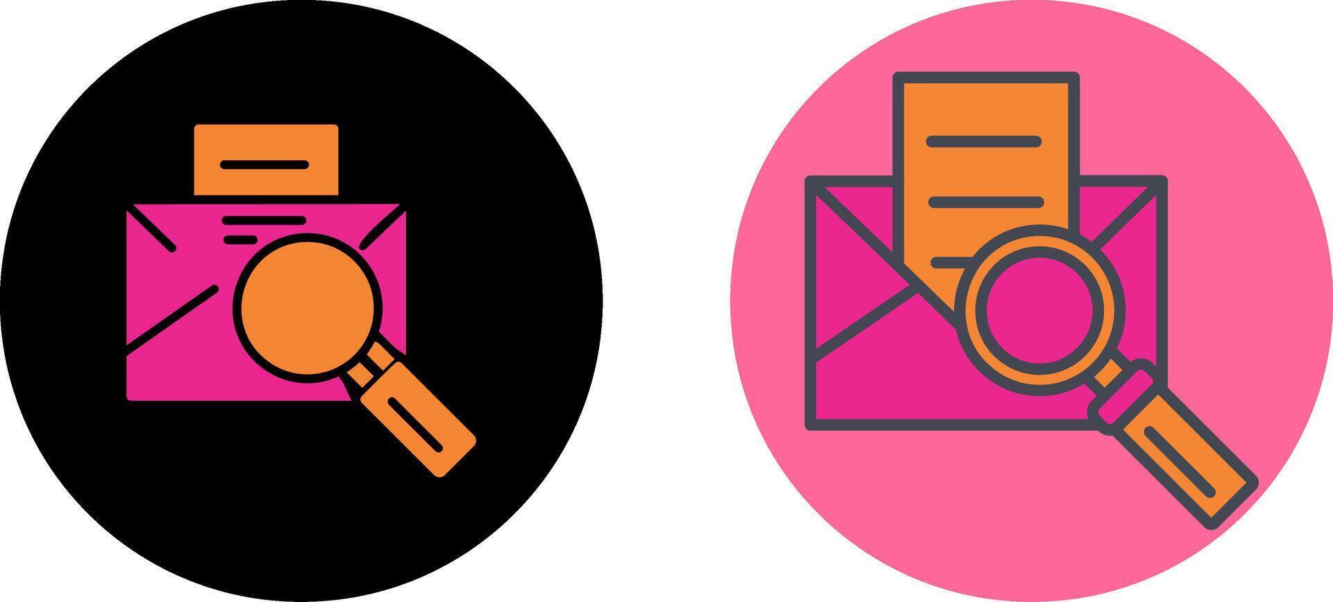 Magnifier Male Icon Design vector