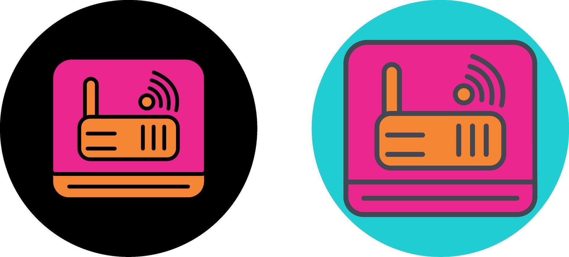 Modem Icon Design vector