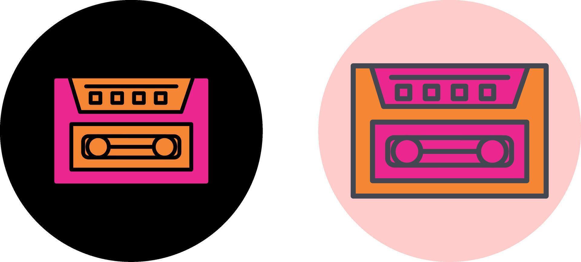 Cassette Icon Design vector