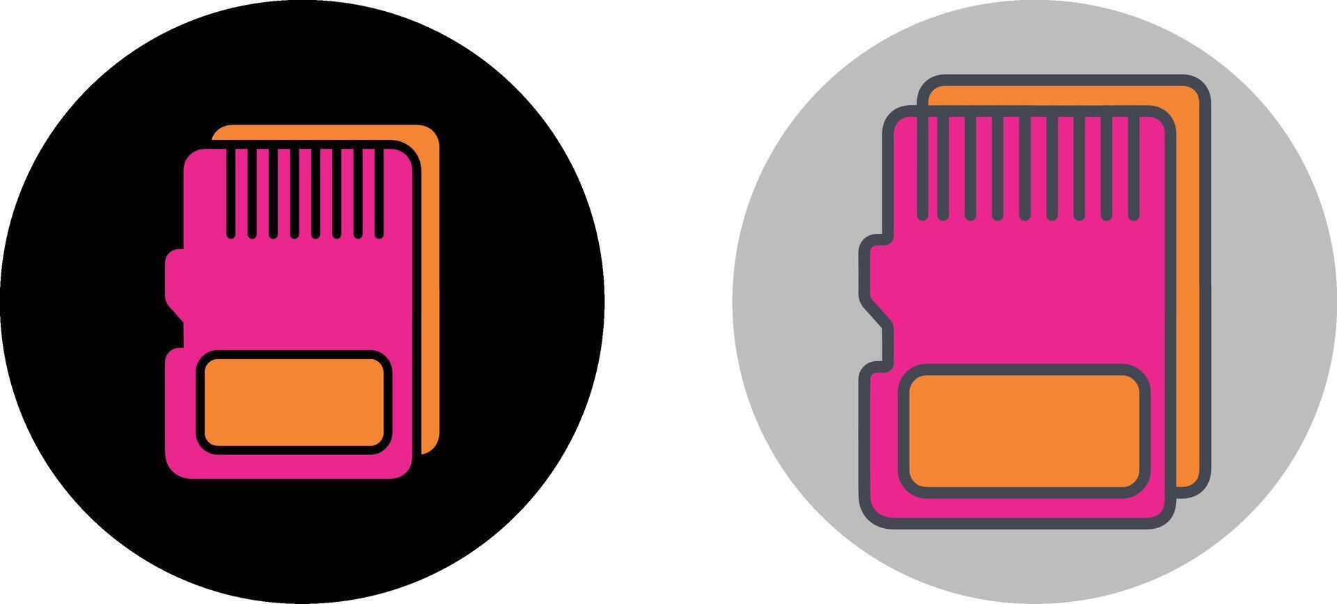 SD Card Icon Design vector