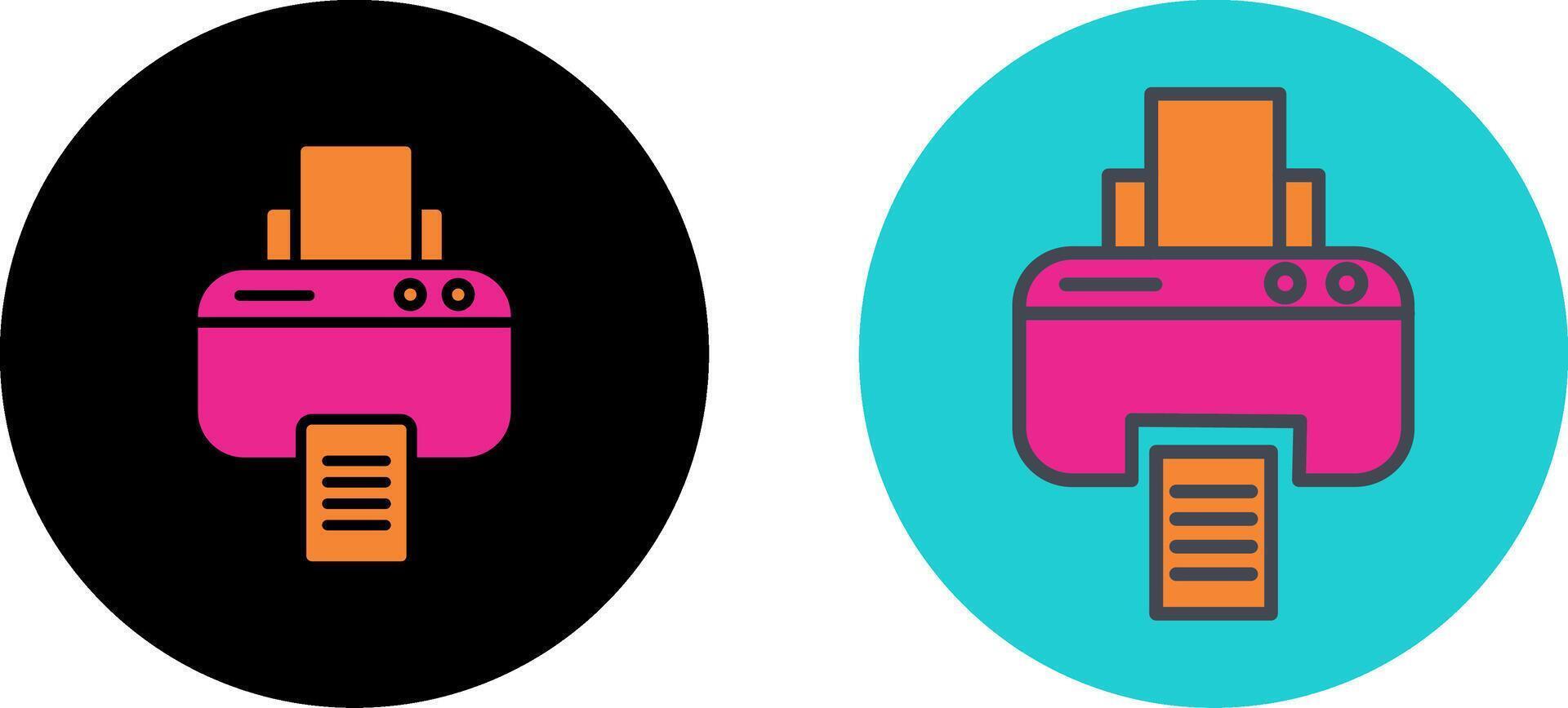 Printer Icon Design vector