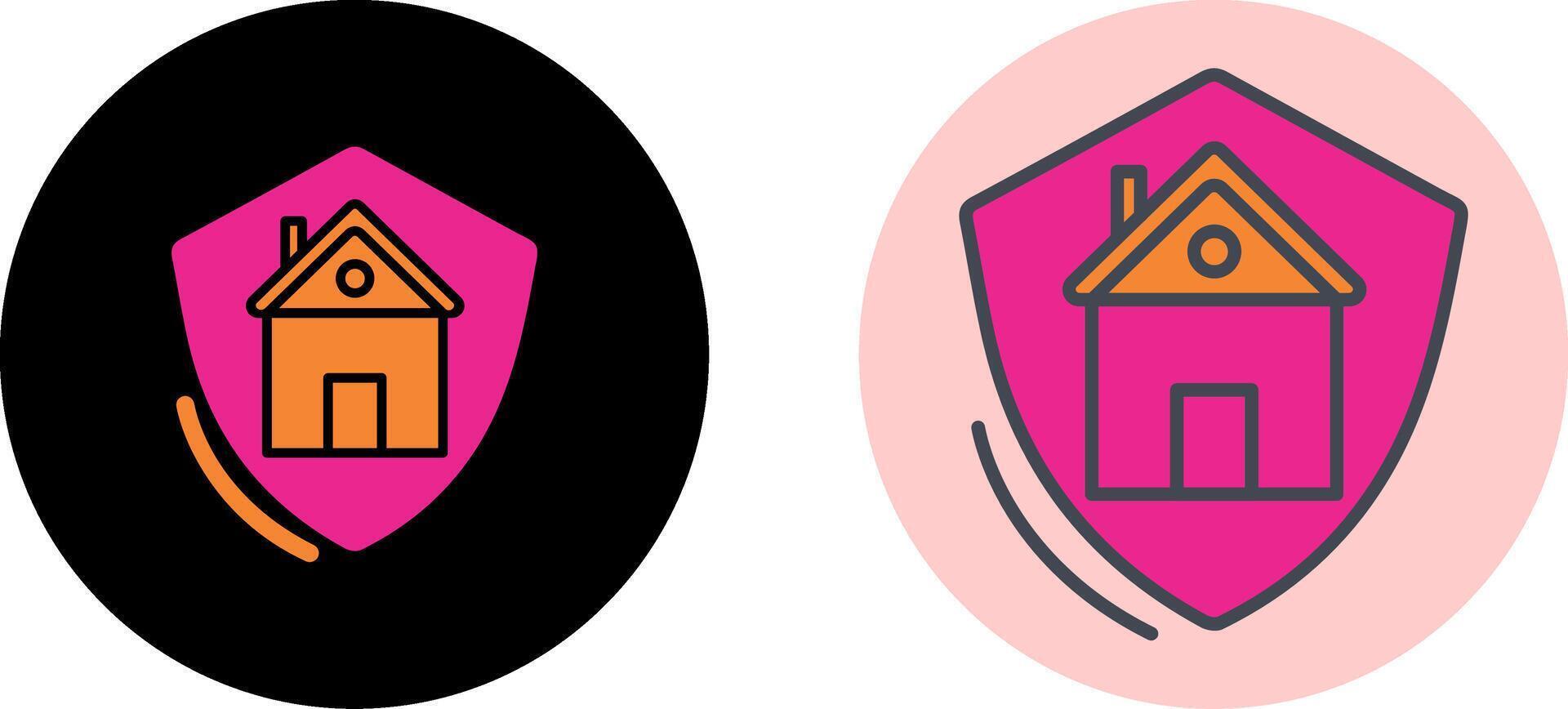 House Protection Icon Design vector
