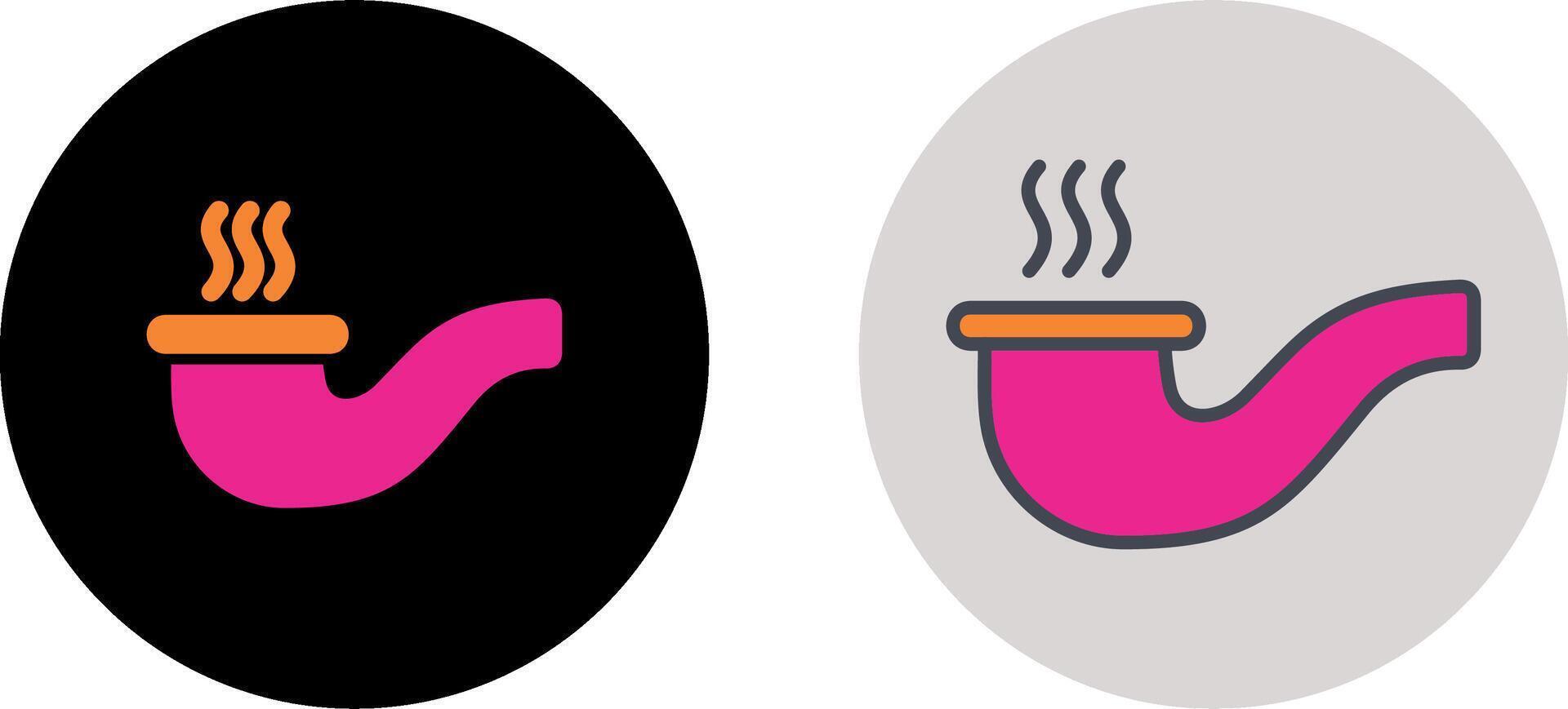 Smoking Pipe Icon Design vector