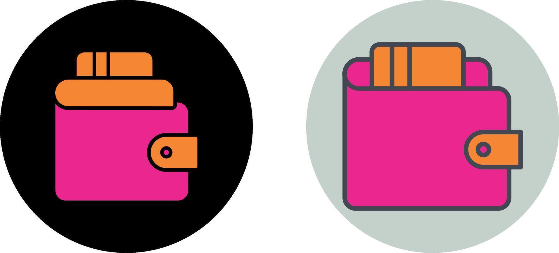 Wallet Icon Design vector