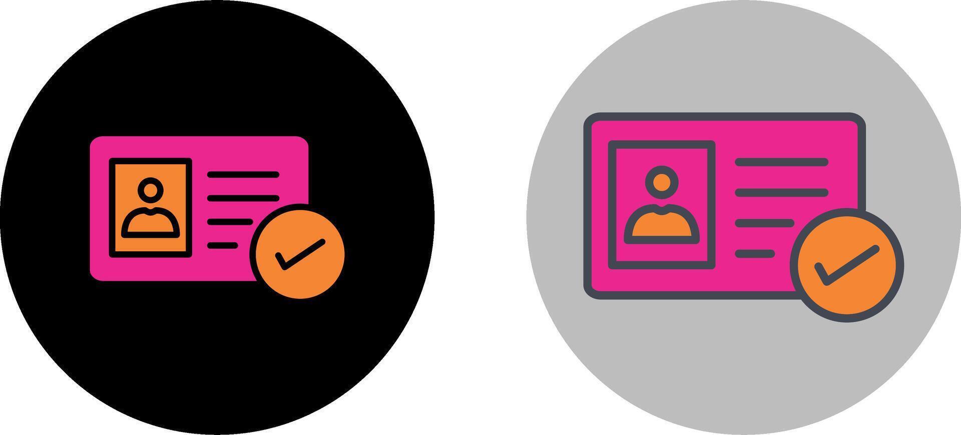 Authentication Icon Design vector