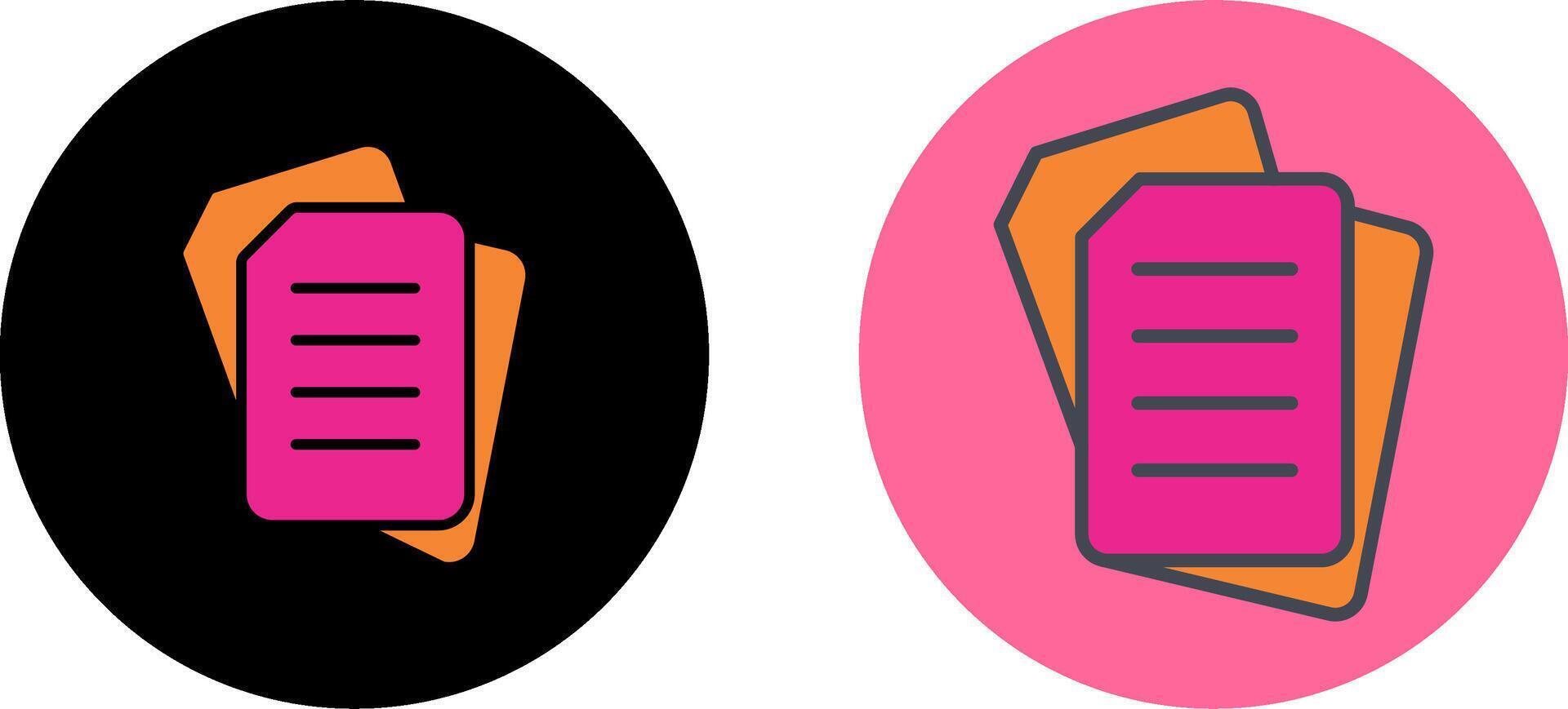 Document Icon Design vector