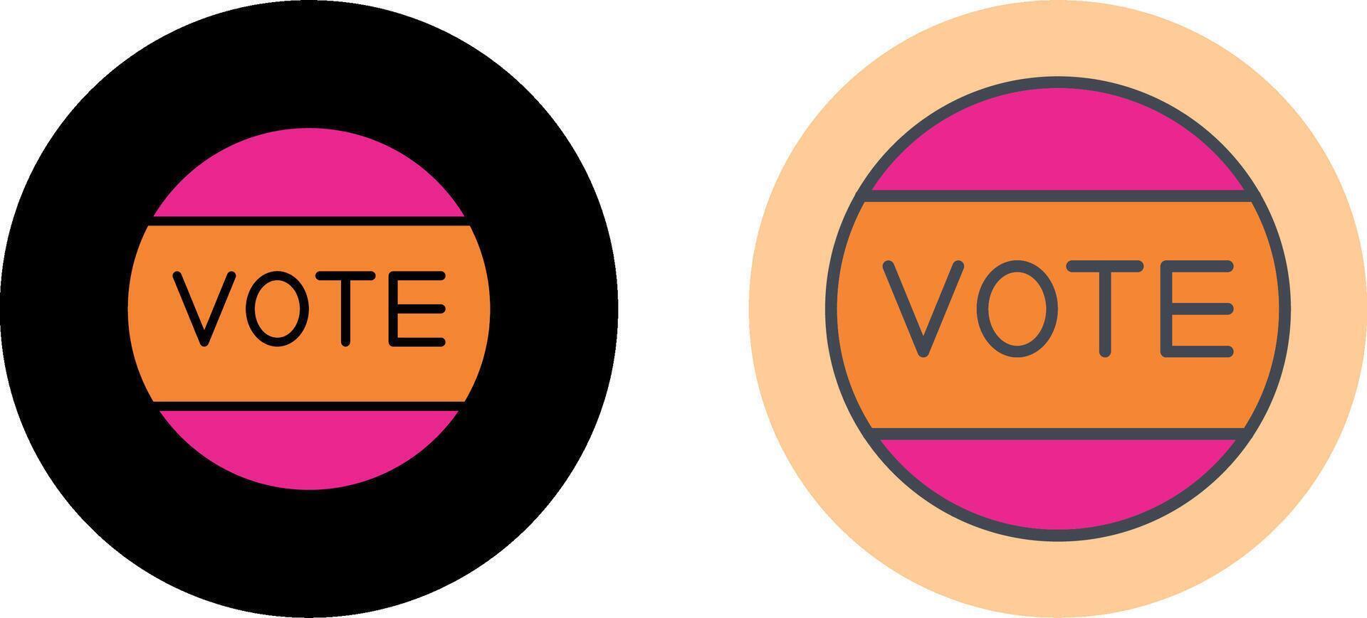 diseño de icono de voto vector