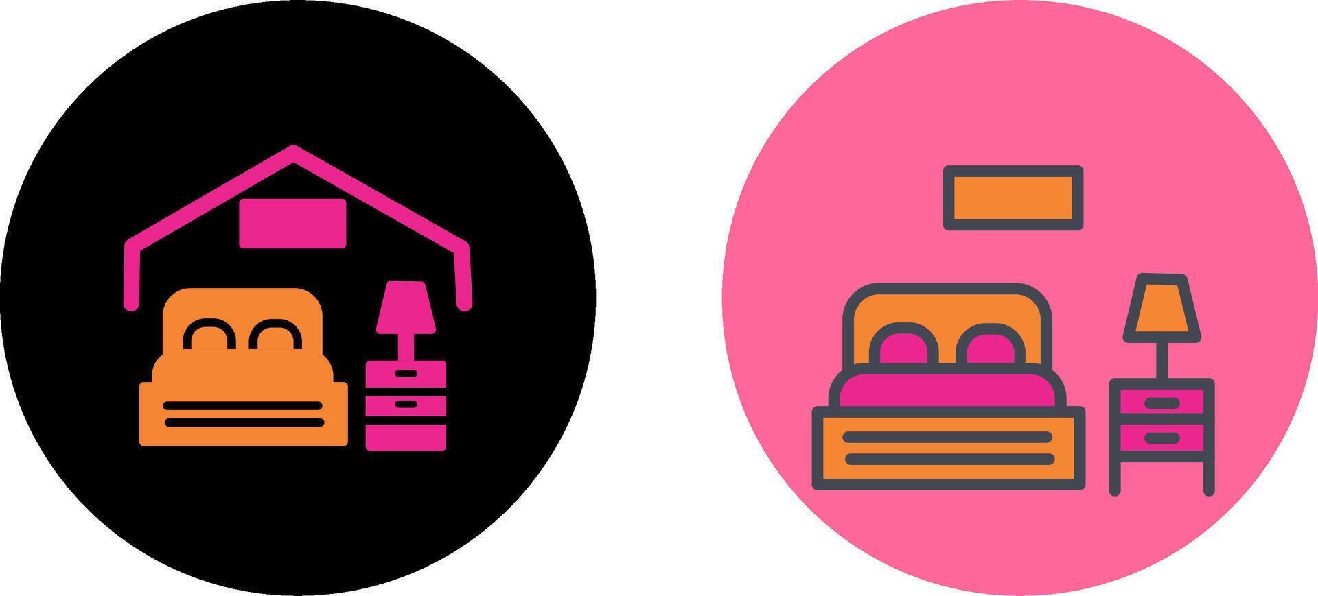 Bedroom Icon Design vector