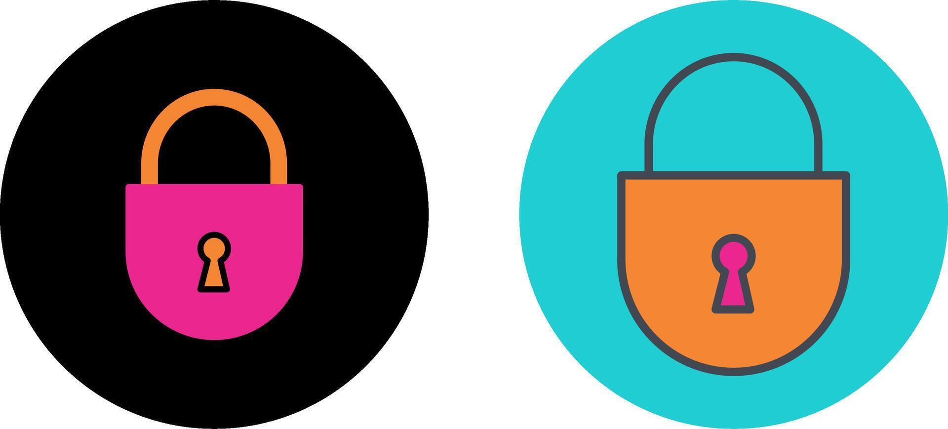 Padlock Icon Design vector