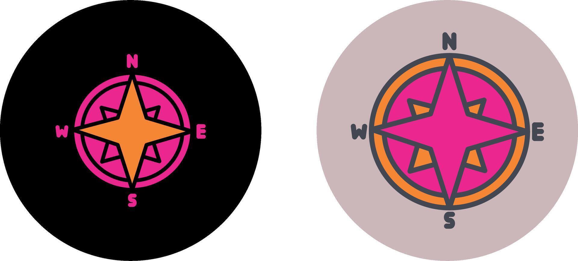 Compass Icon Design vector