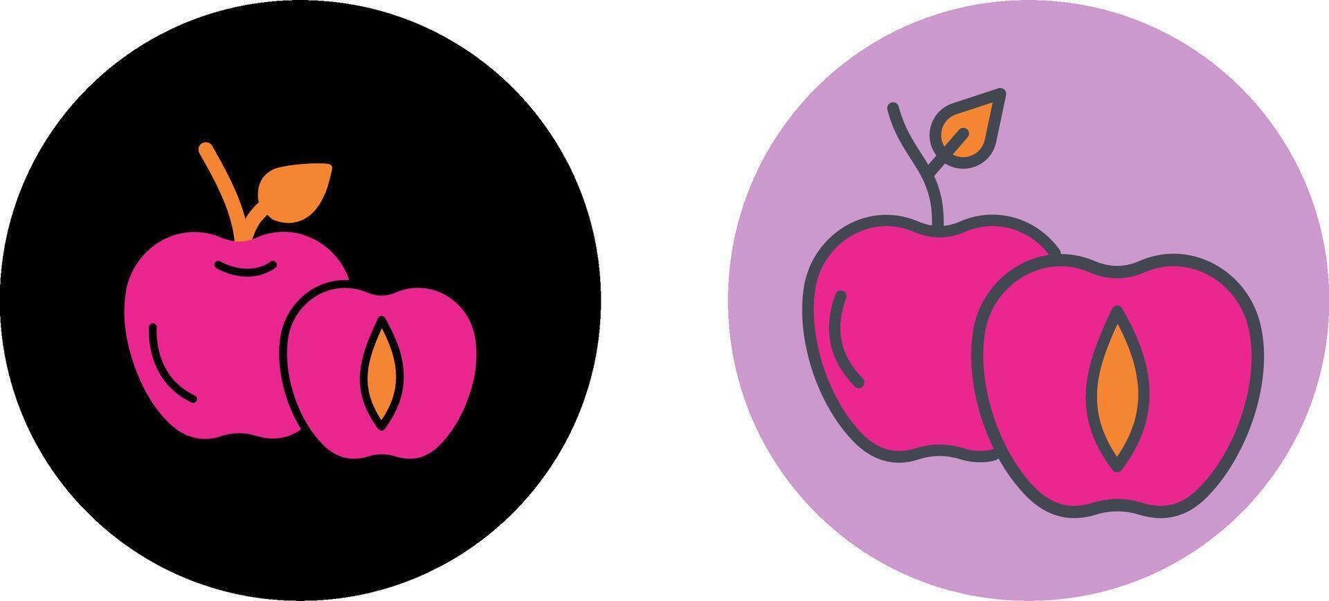 Apricot Icon Design vector