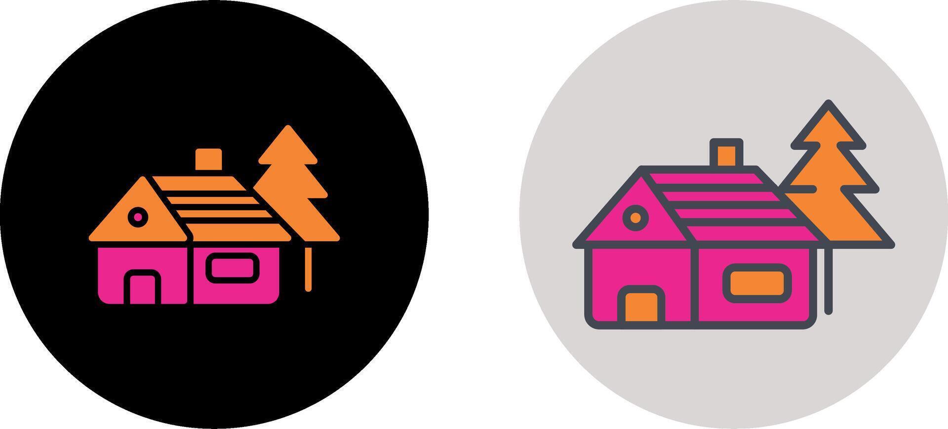 Cabin Icon Design vector