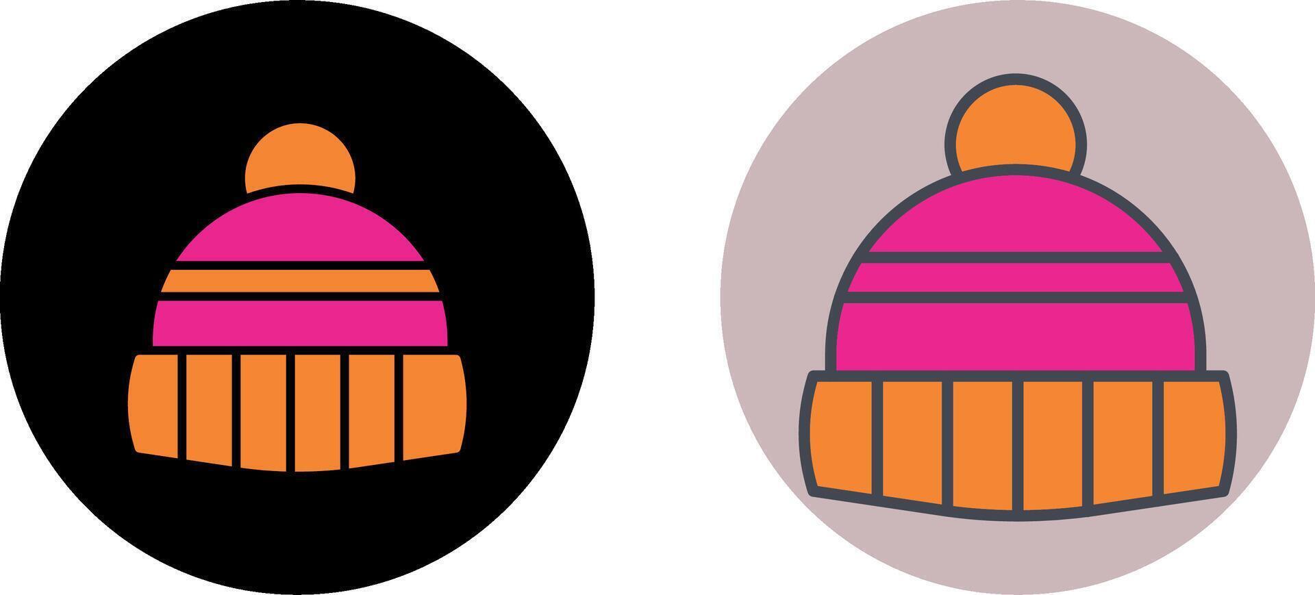 Winter Hat Icon Design vector